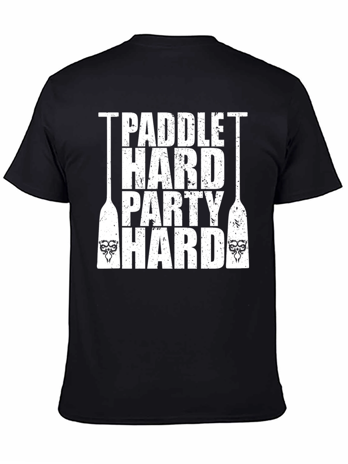 Paddle Hard Party Hard Black Graphic Tee