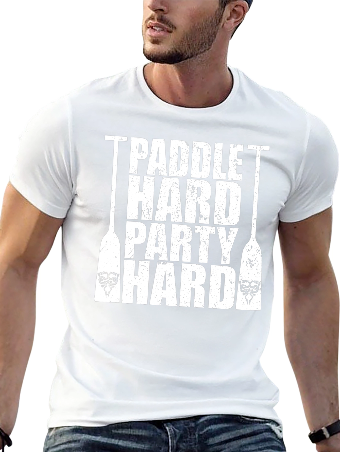 Paddle Hard Party Hard Black Graphic Tee