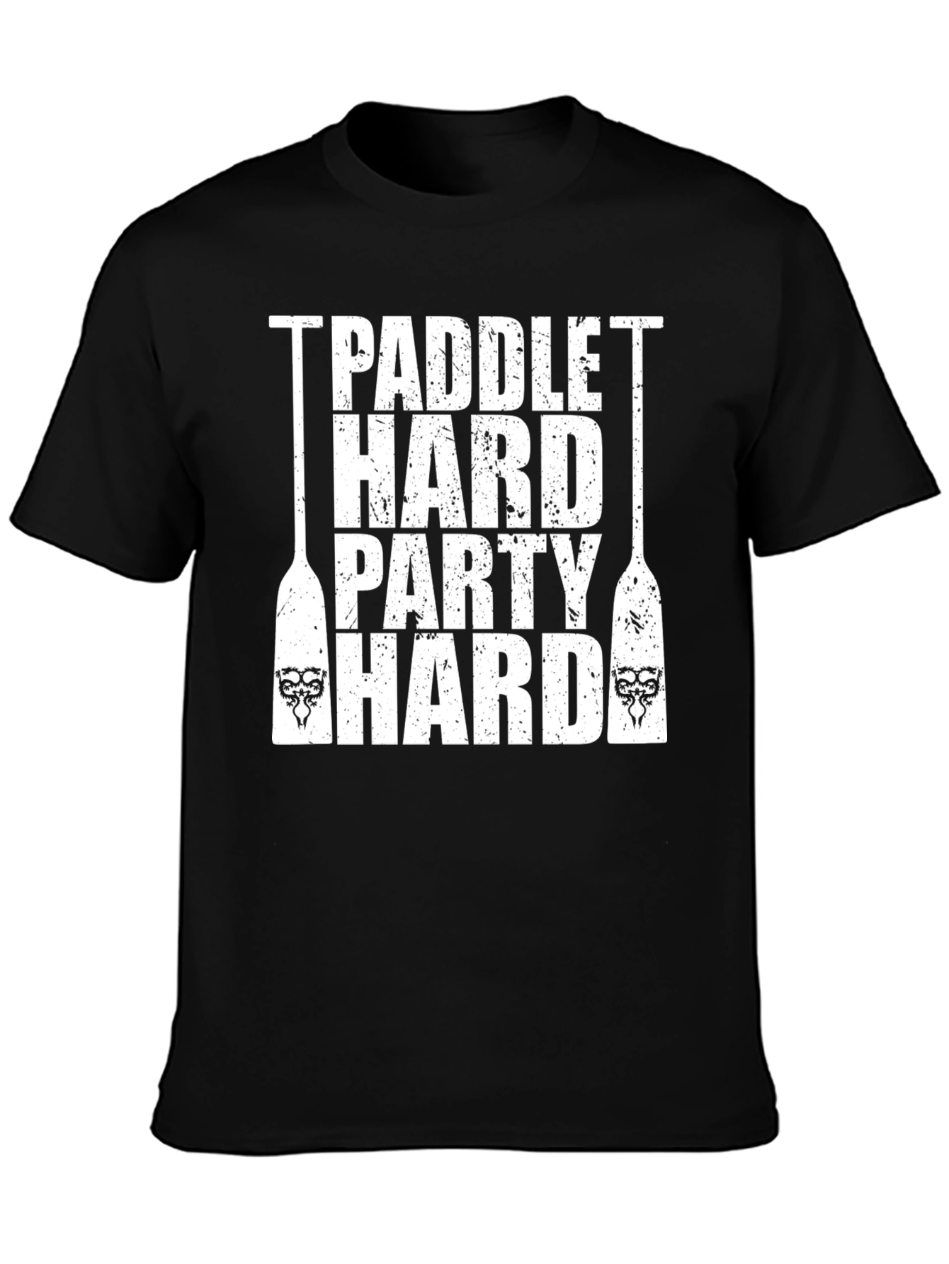 Paddle Hard Party Hard Black Graphic Tee