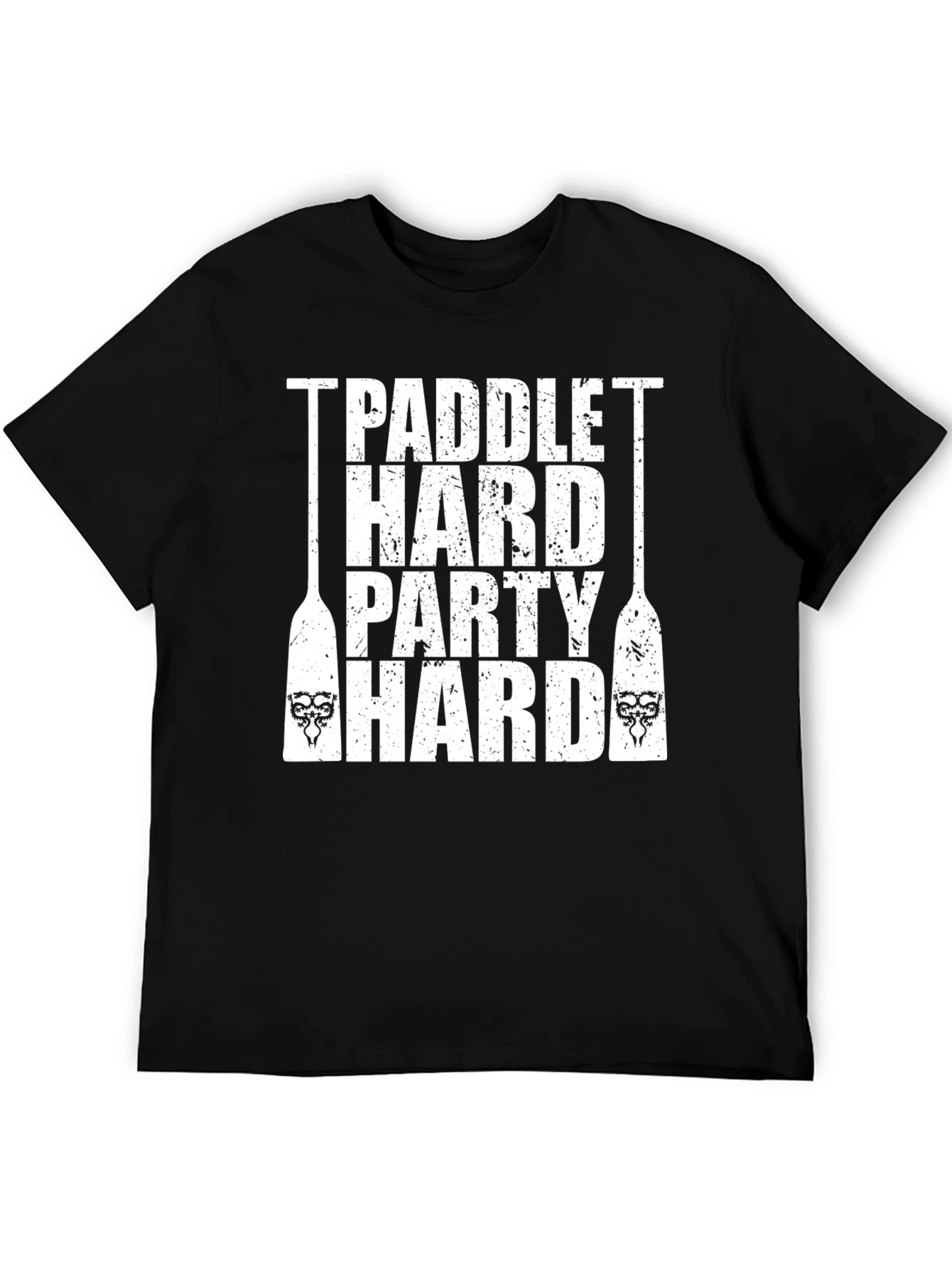 Paddle Hard Party Hard Black Graphic Tee
