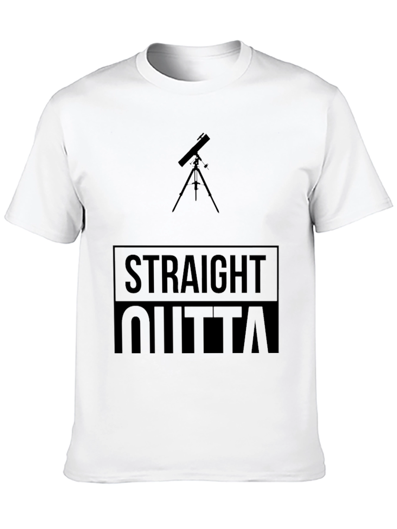 Straight Outta Space Black Tee