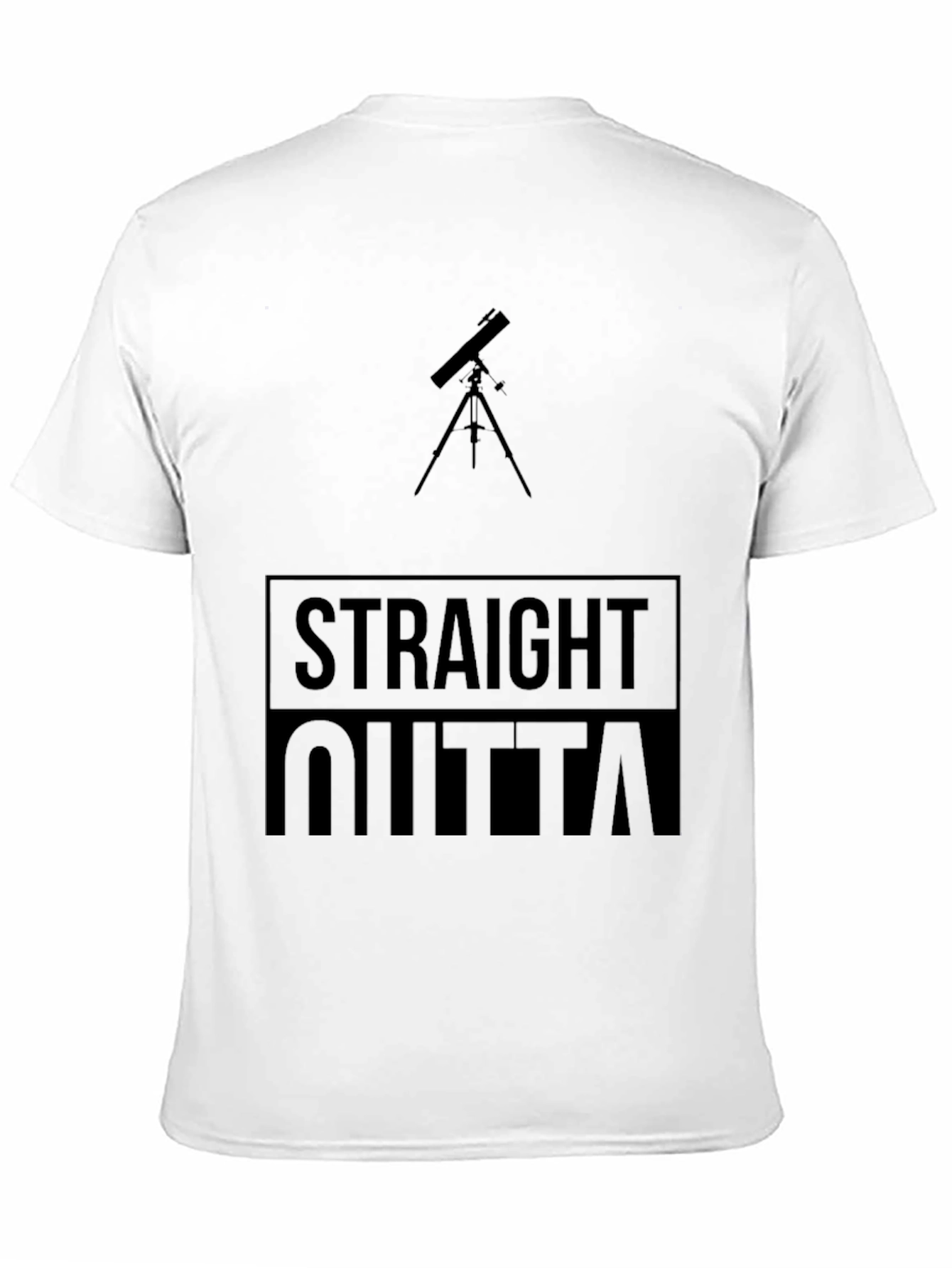Straight Outta Space Black Tee
