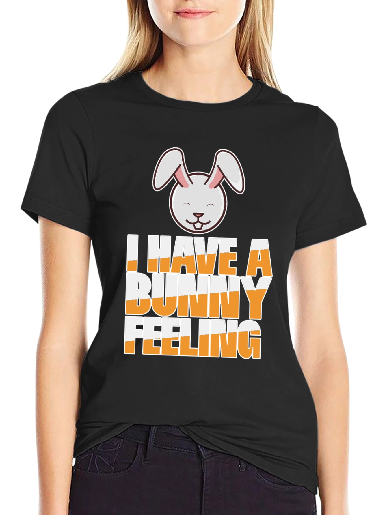 Bunny Feeling Graphic T-Shirt - Easter Holiday Tee