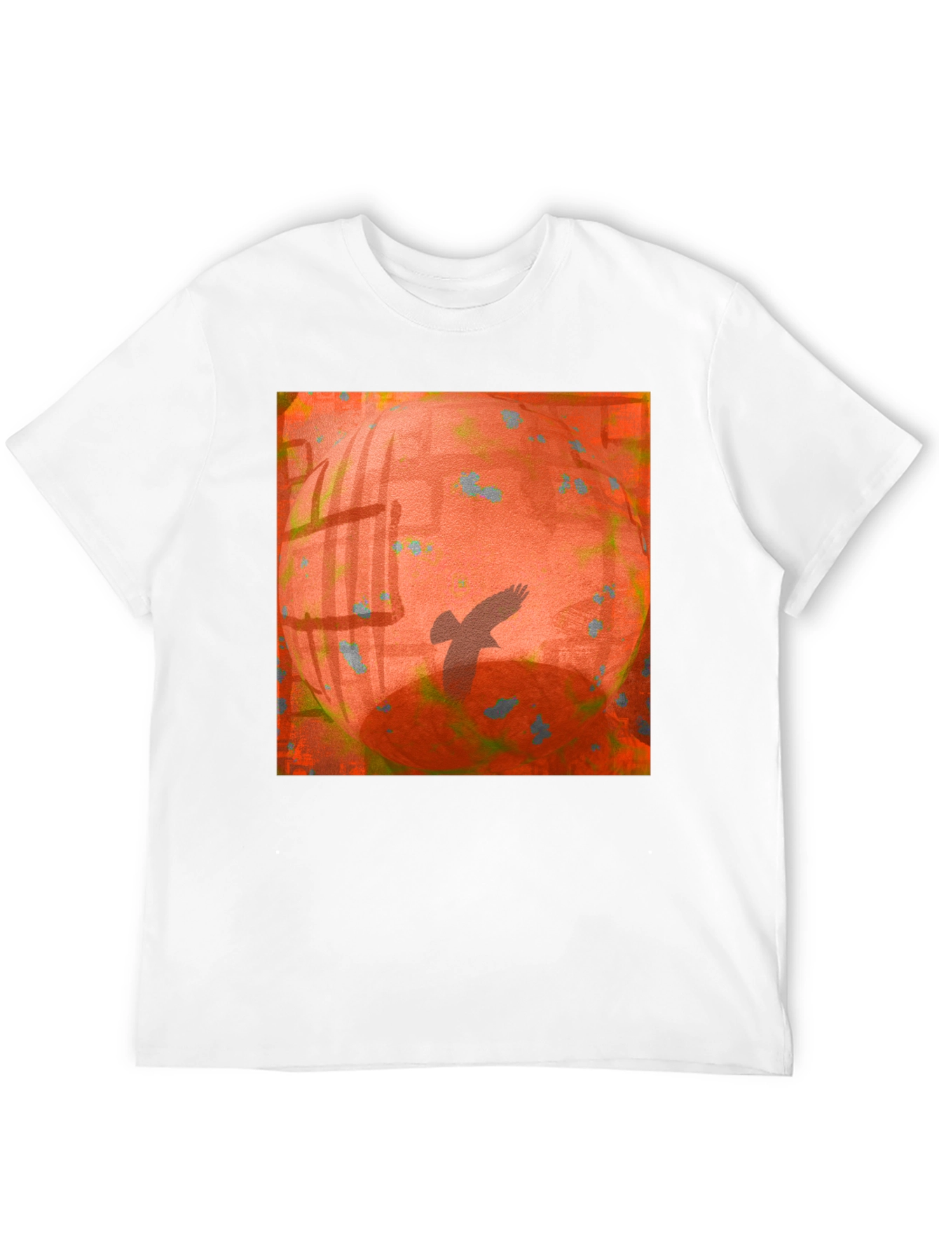 Abstract Bird T-Shirt - Black