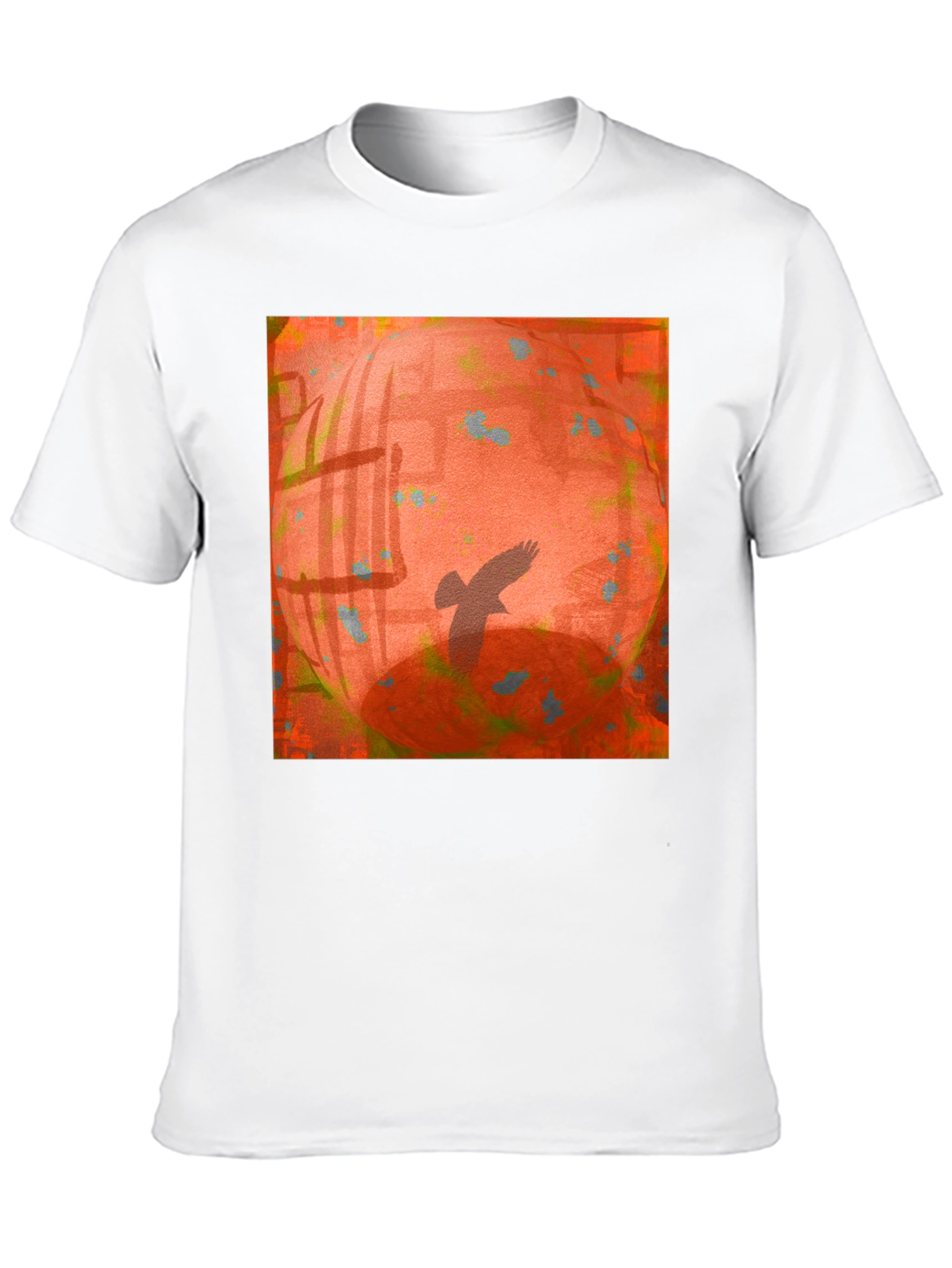 Abstract Bird T-Shirt - Black
