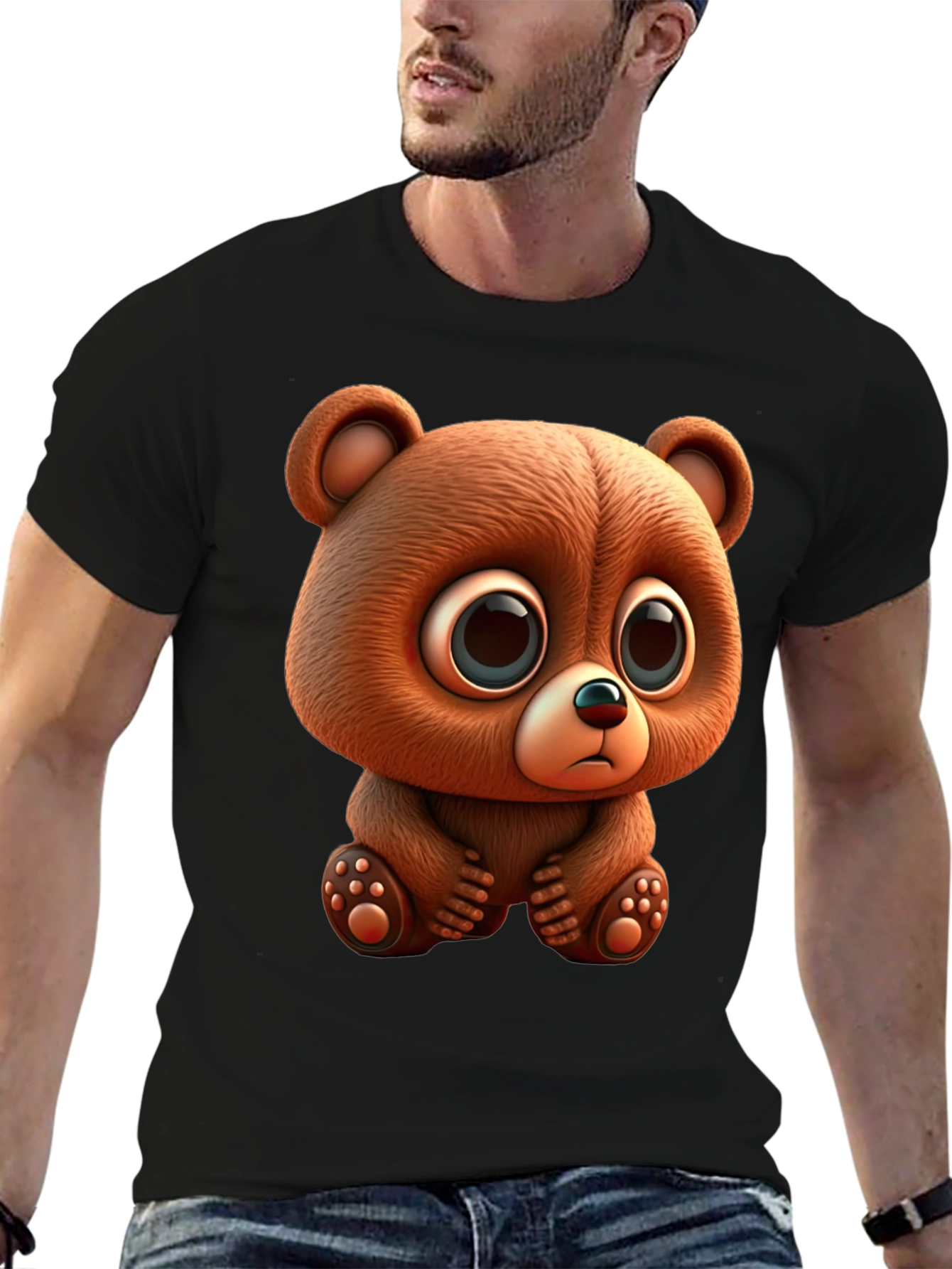 Cute Cartoon Bear Graphic Tee
