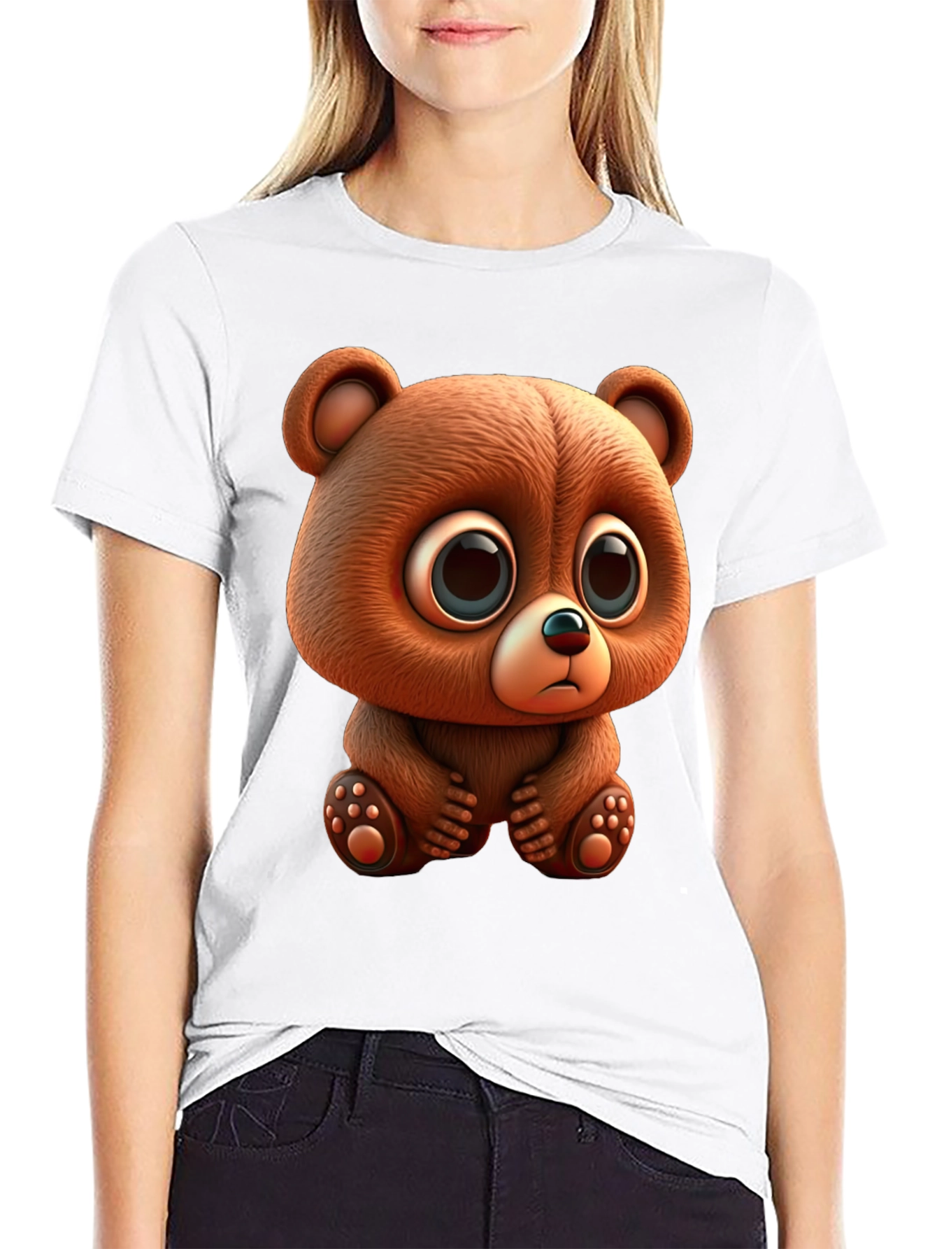 Cute Cartoon Bear Graphic Tee