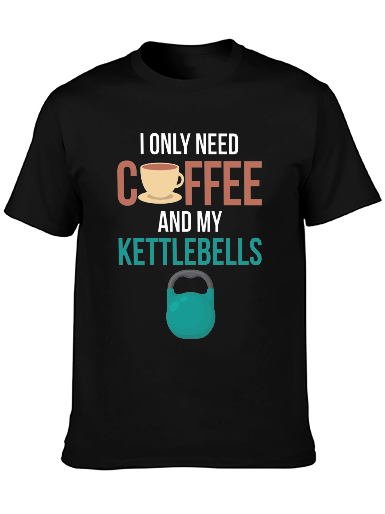 Coffee and Kettlebells Graphic T-Shirt