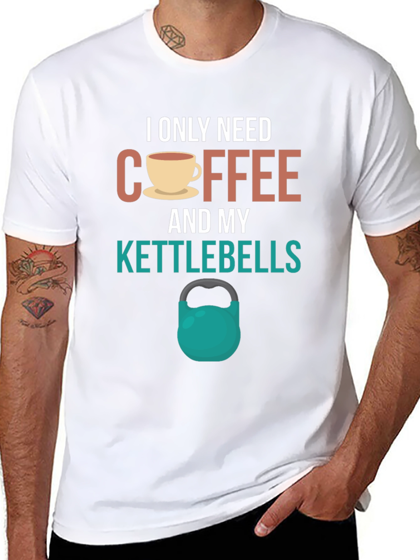 Coffee and Kettlebells Graphic T-Shirt