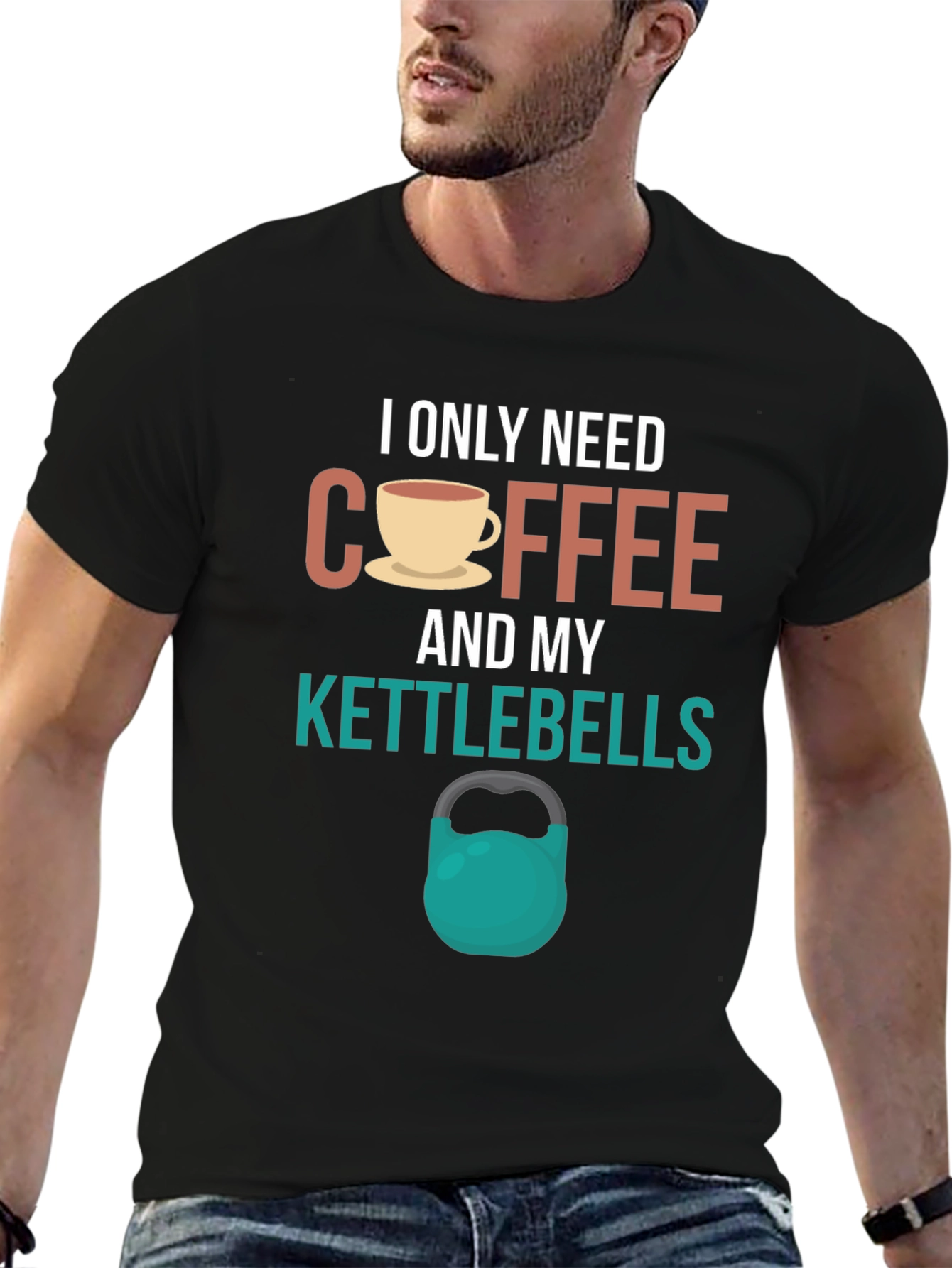 Coffee and Kettlebells Graphic T-Shirt