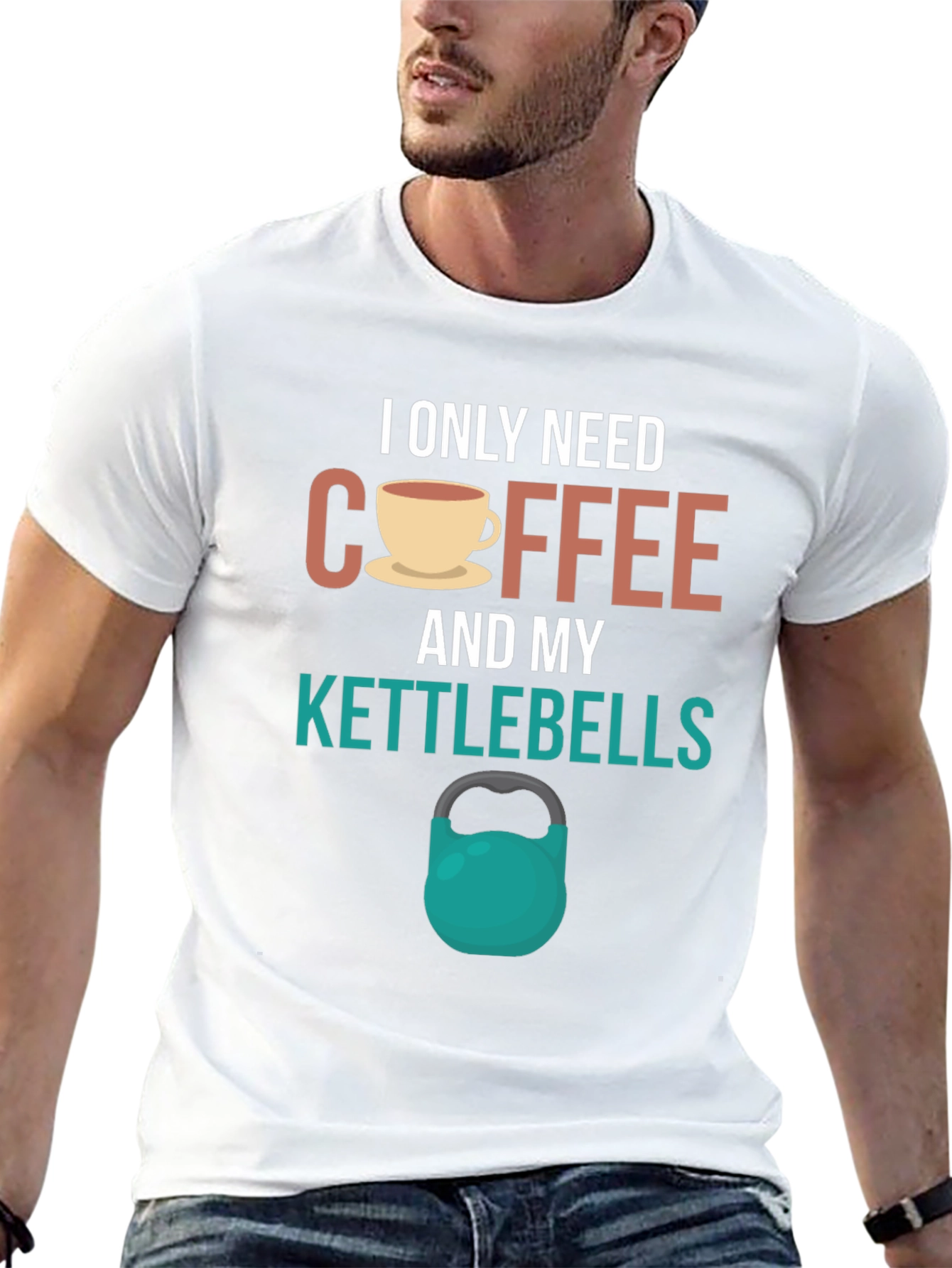 Coffee and Kettlebells Graphic T-Shirt