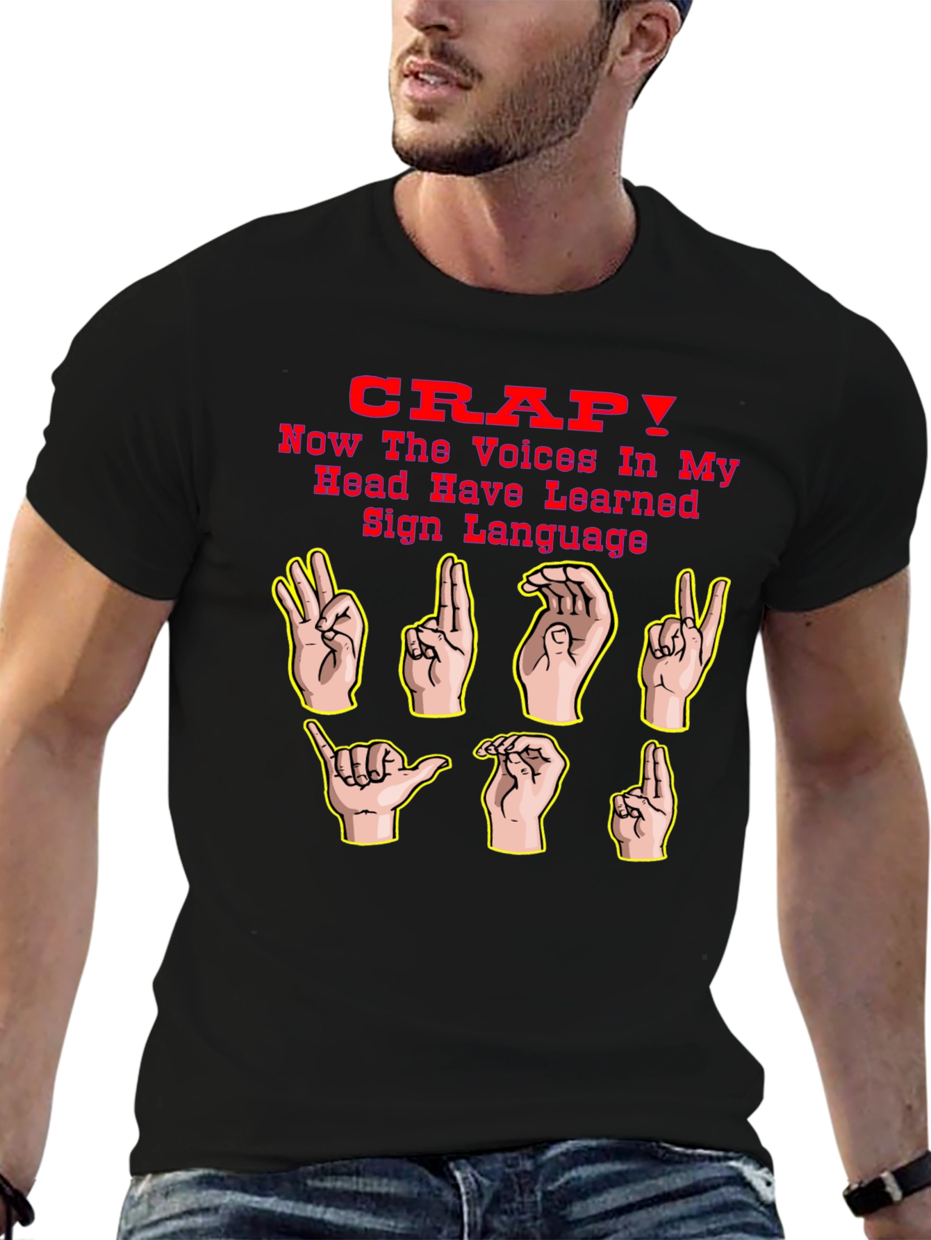 Funny Sign Language Graphic T-Shirt