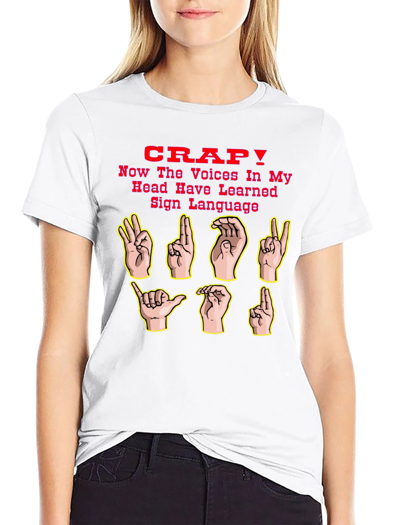 Funny Sign Language Graphic T-Shirt