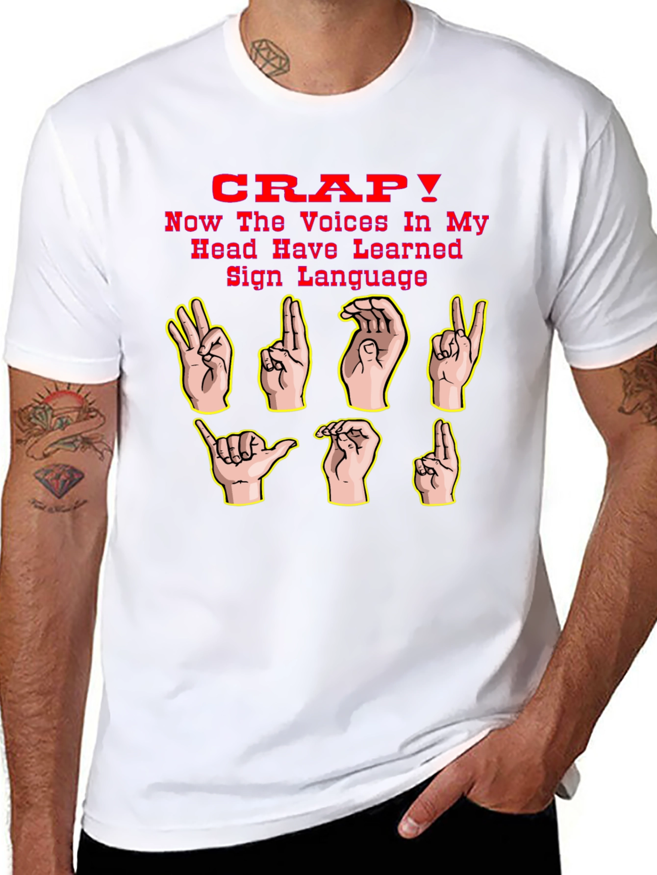Funny Sign Language Graphic T-Shirt