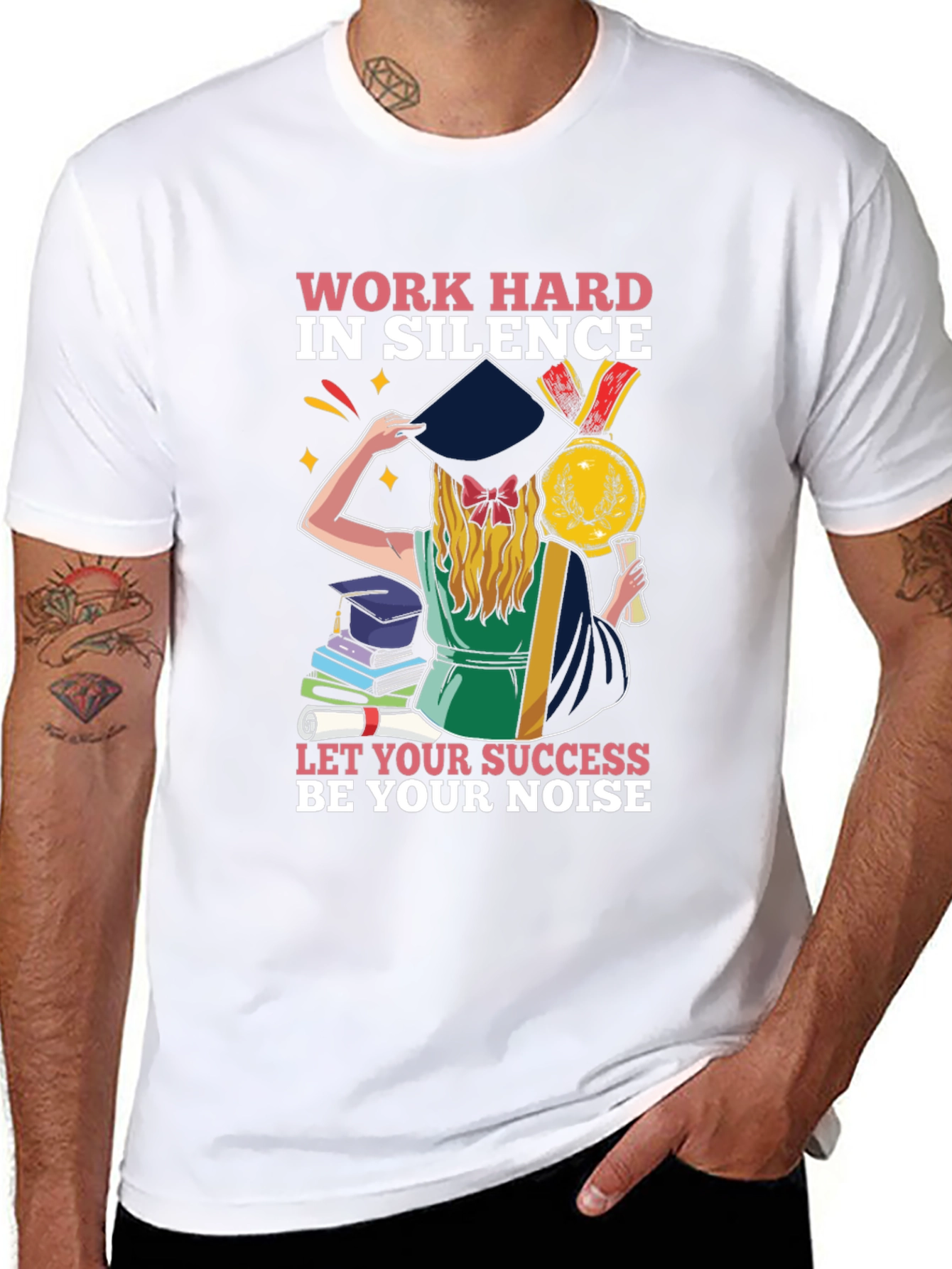 Work Hard Graduation Tee