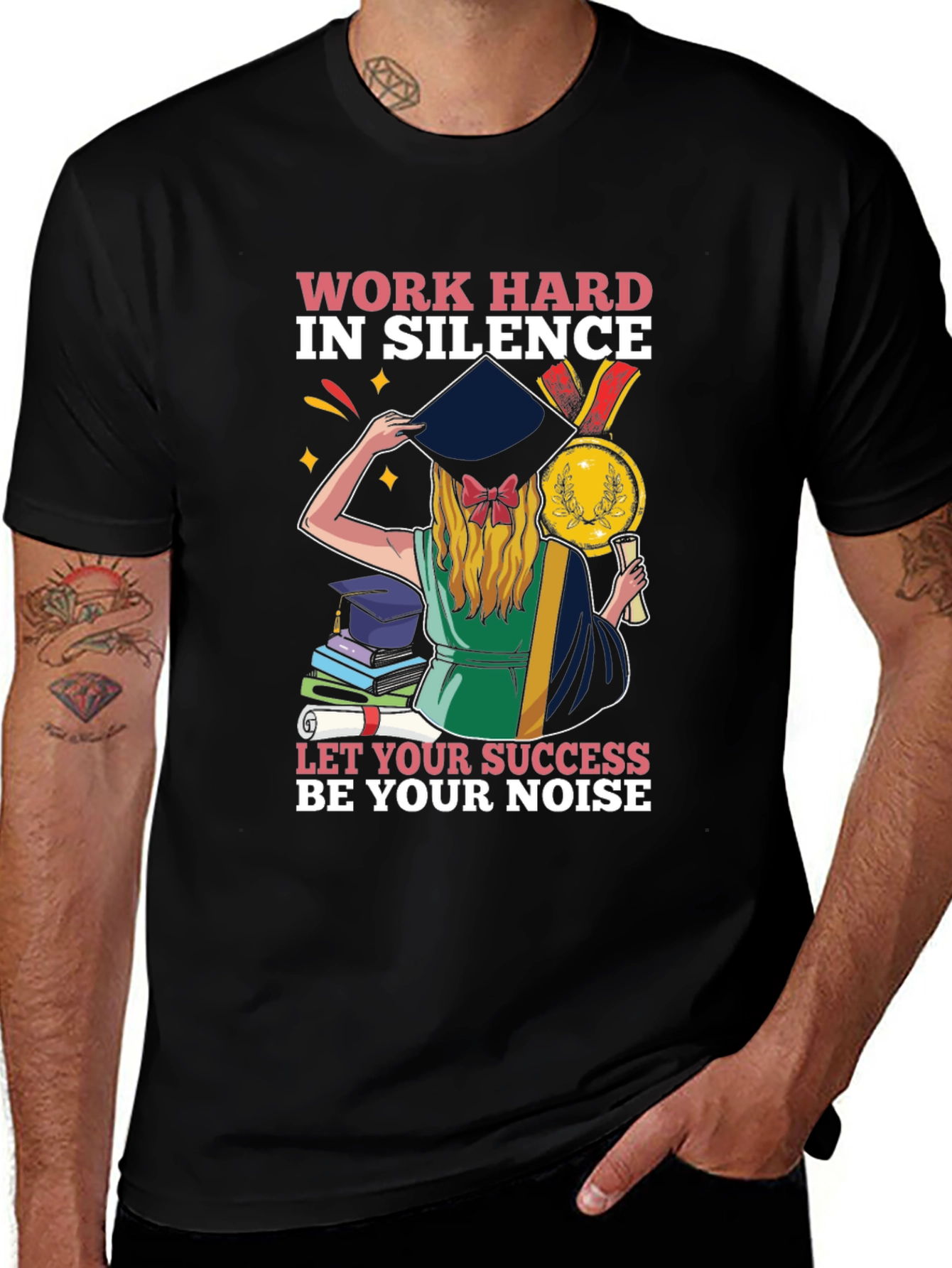 Work Hard Graduation Tee