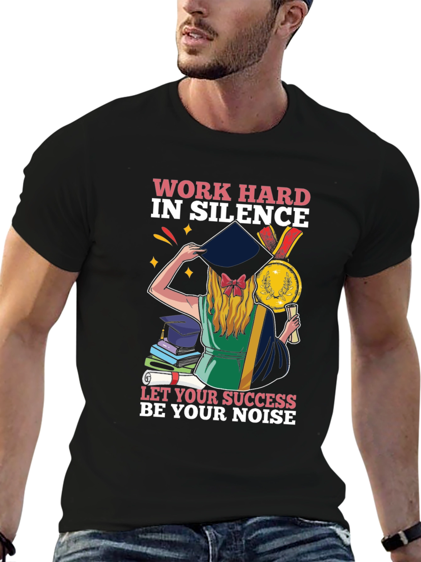 Work Hard Graduation Tee