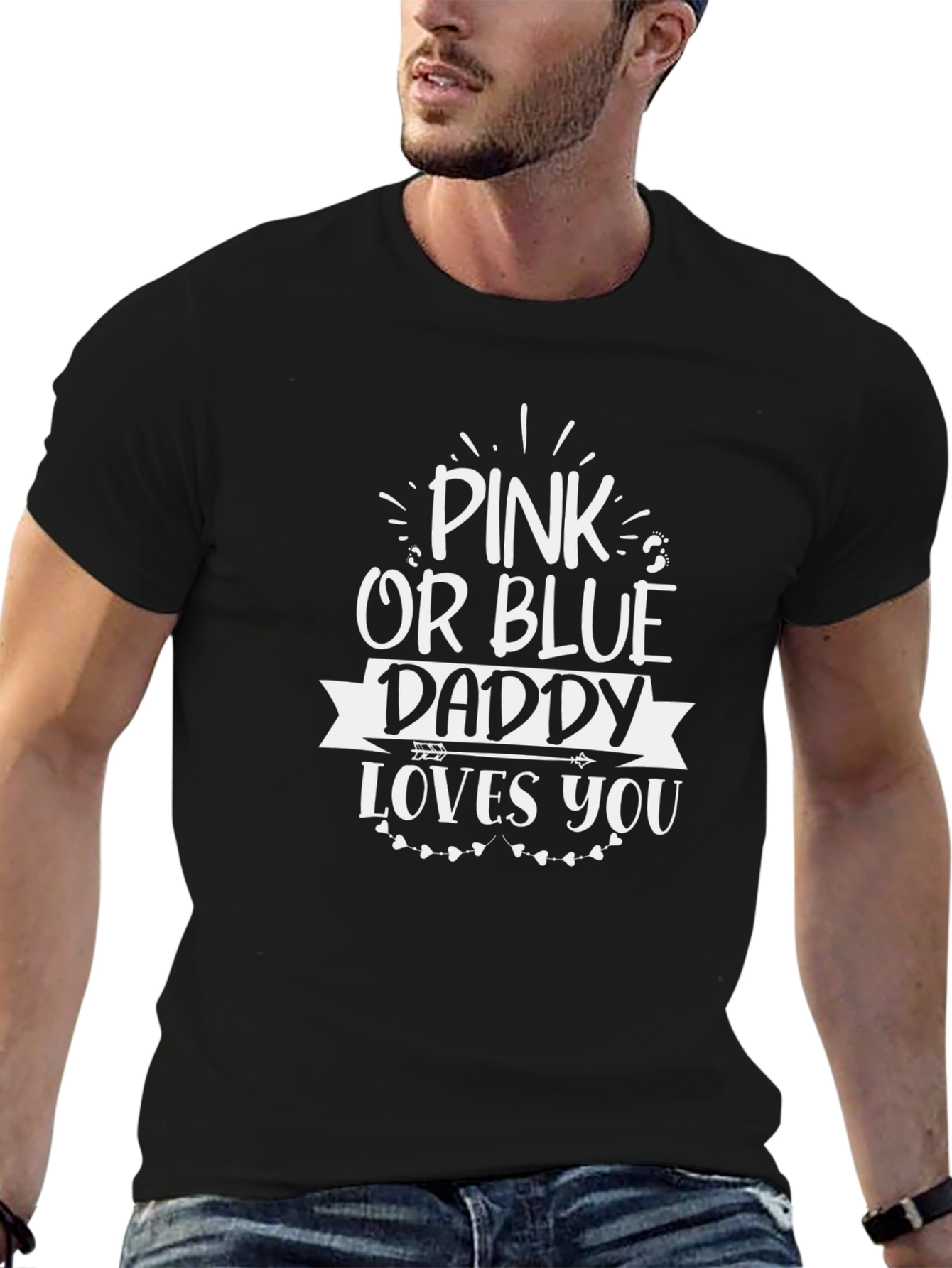 Pink or Blue Daddy Loves You T-Shirt