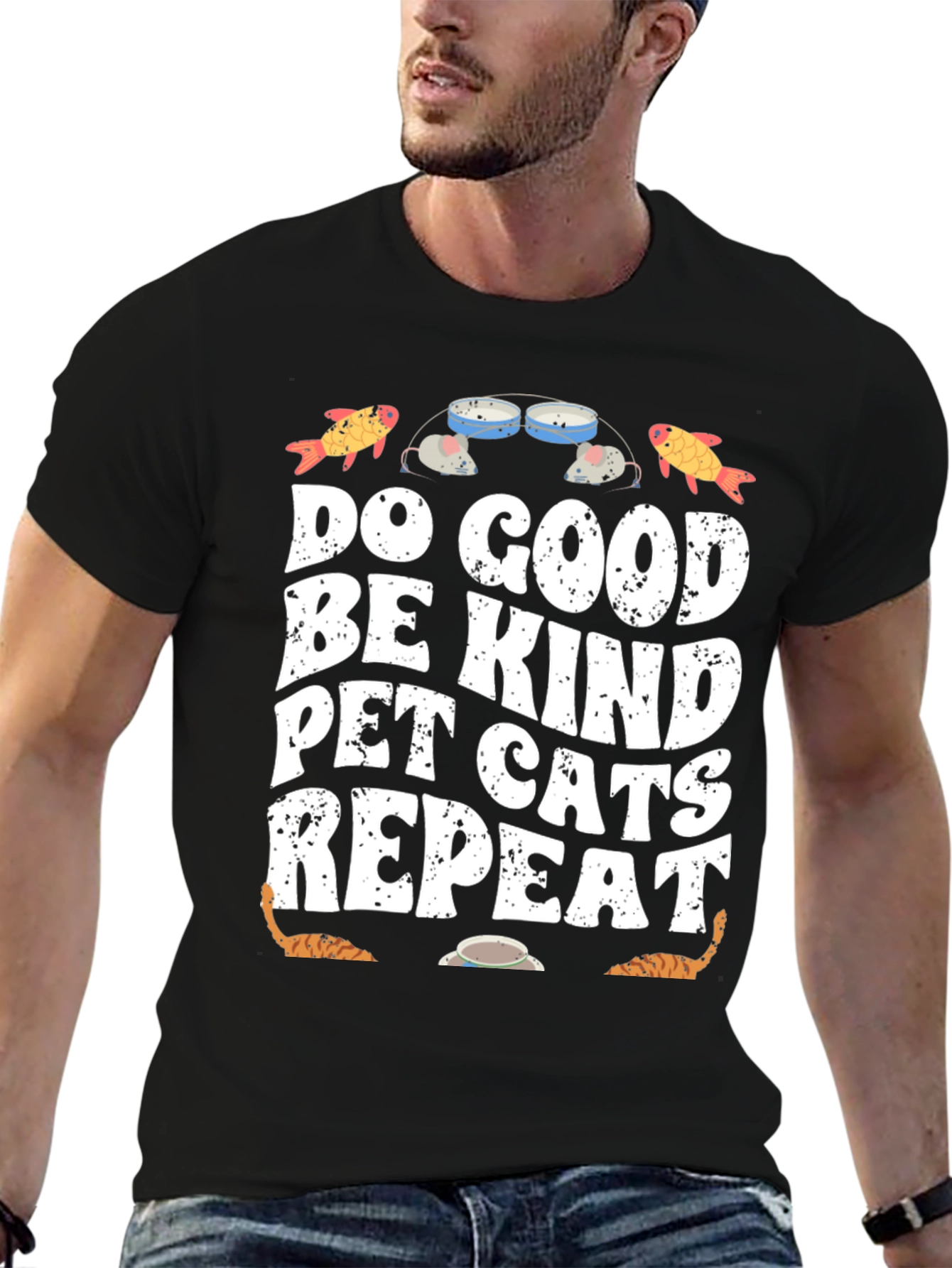 Do Good Pet Cats Repeat T-Shirt