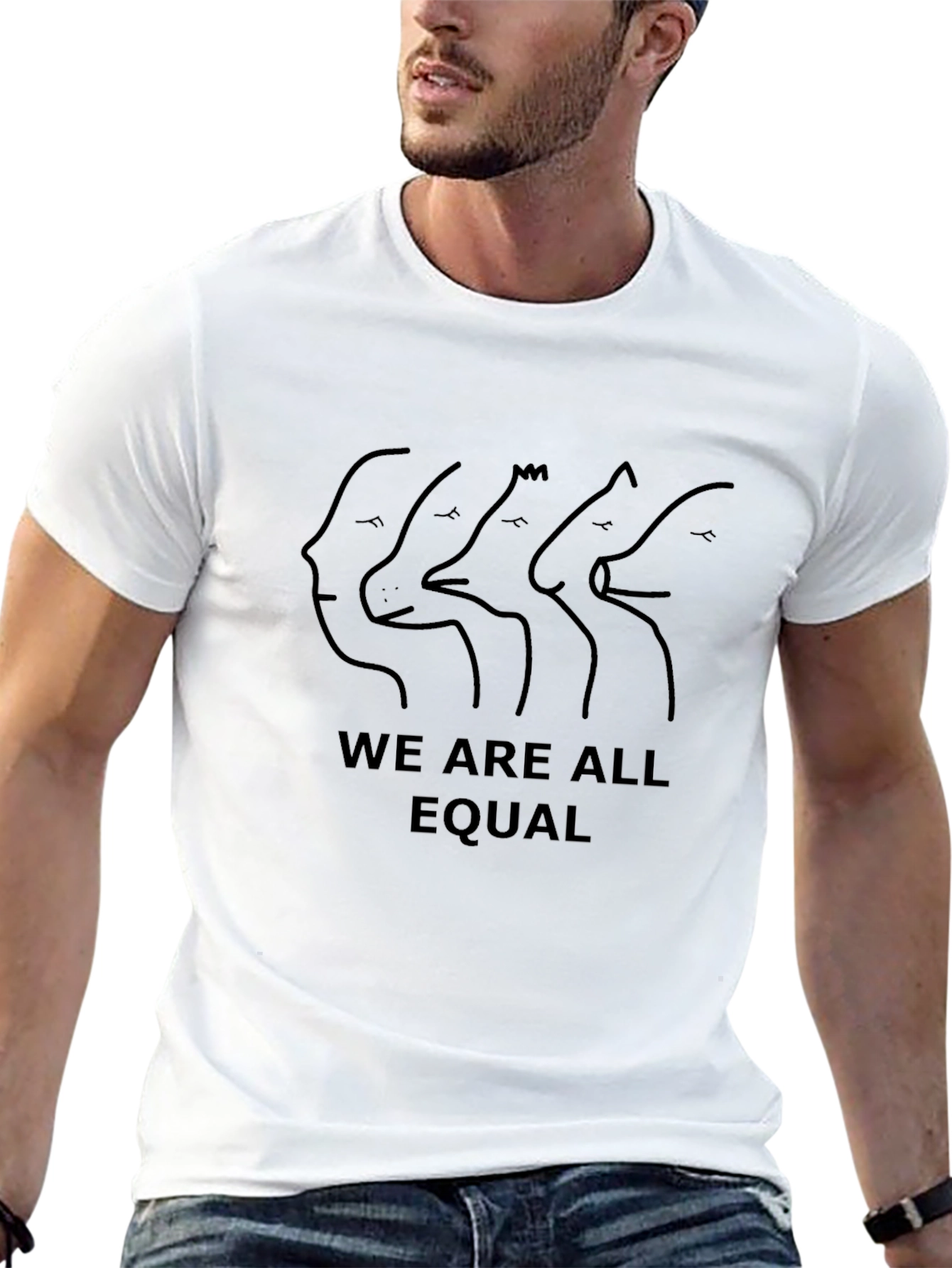 Equality T-Shirt: We Are All Equal Black Tee