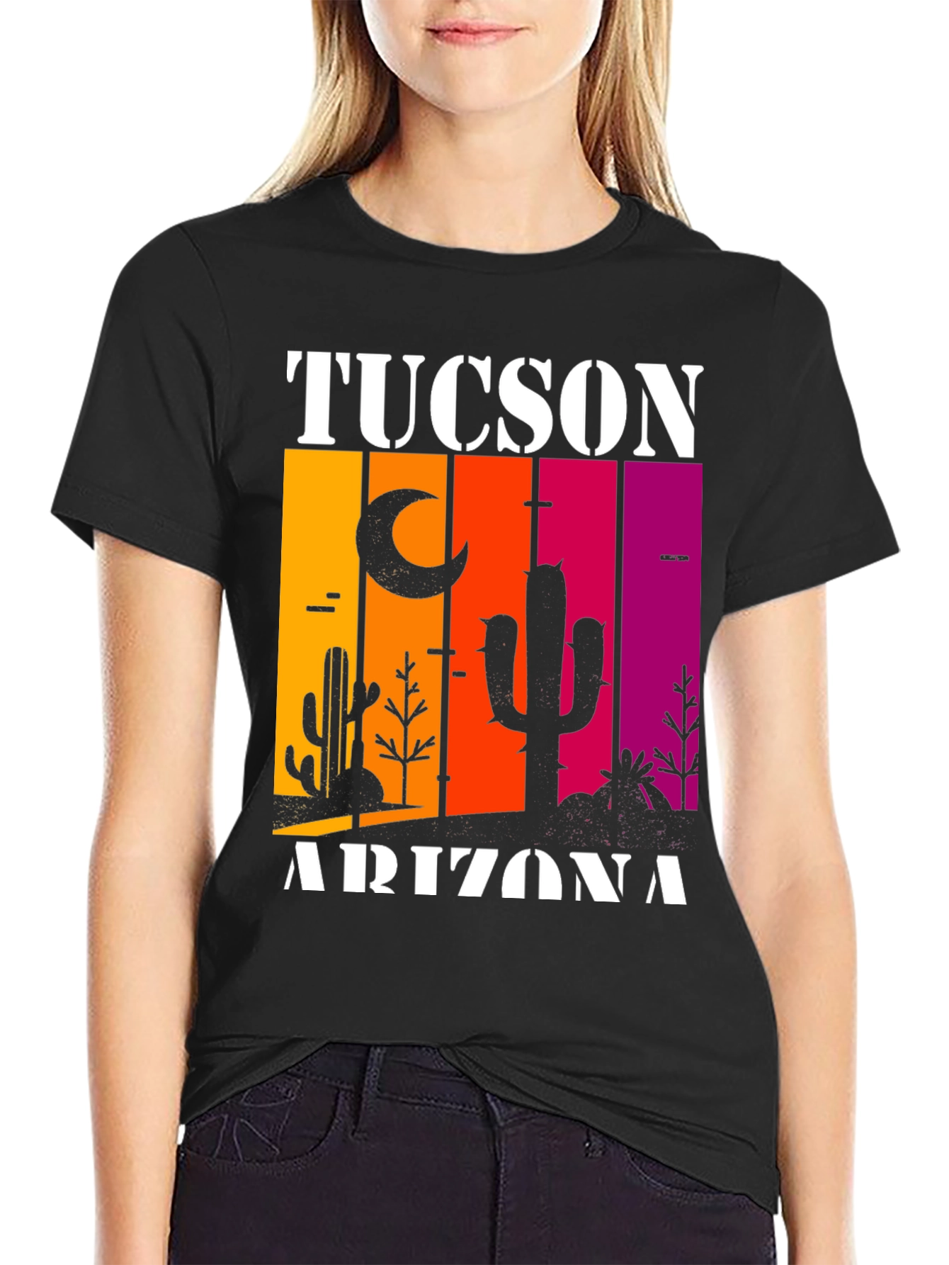 Tucson Arizona Desert Scene Graphic Tee