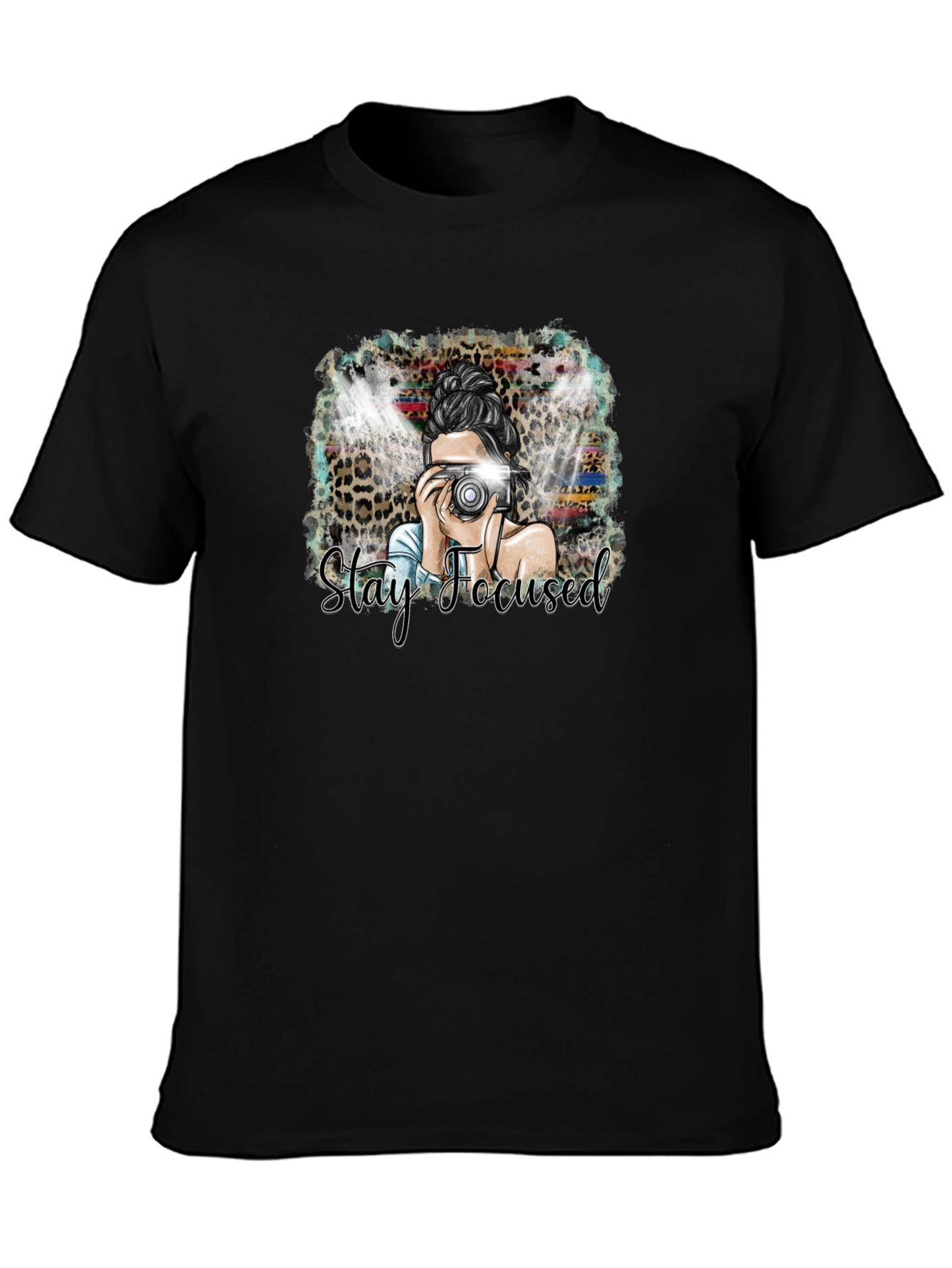 Stay Focused Graphic T-Shirt - Camera Design