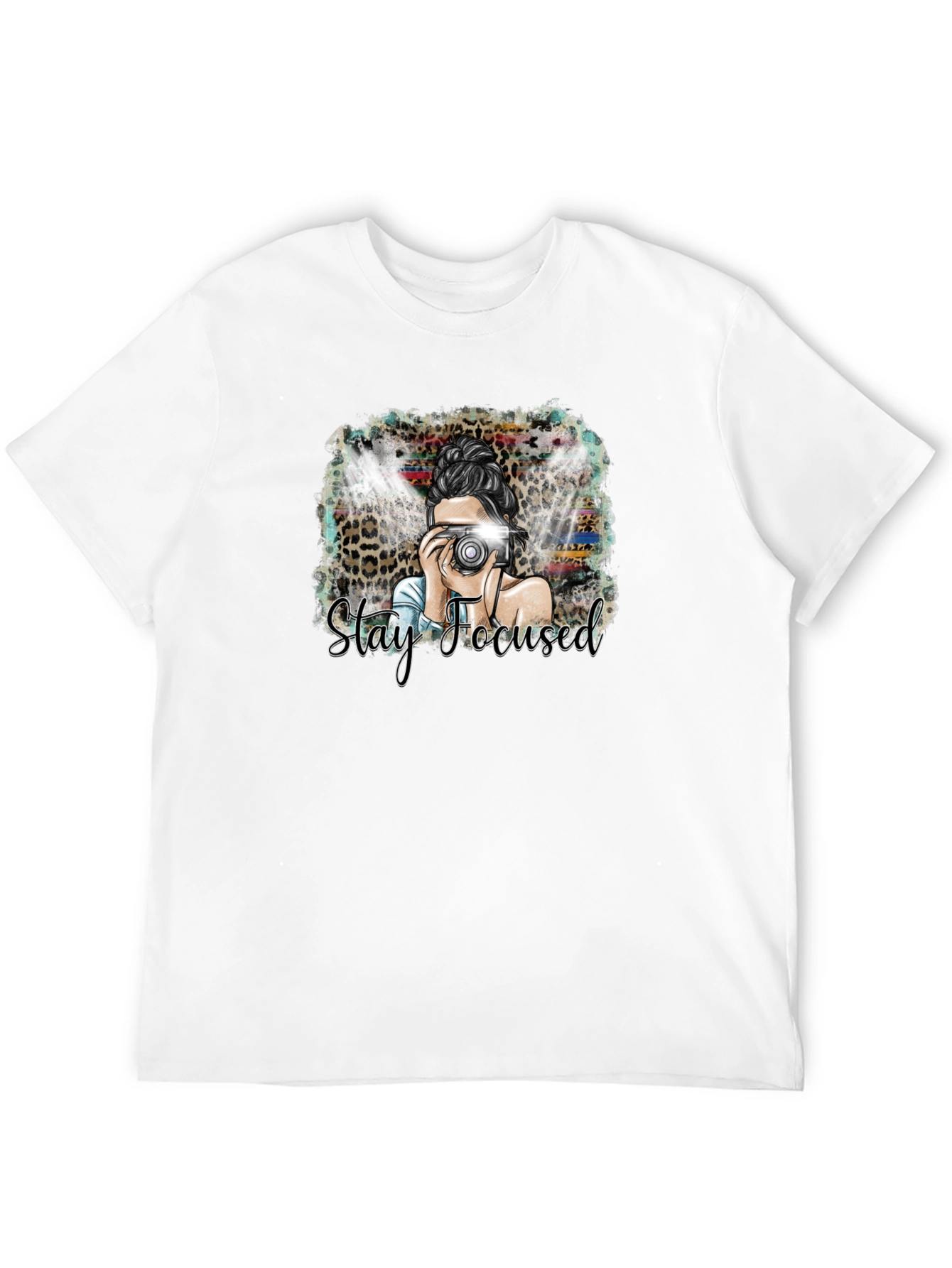 Stay Focused Graphic T-Shirt - Camera Design