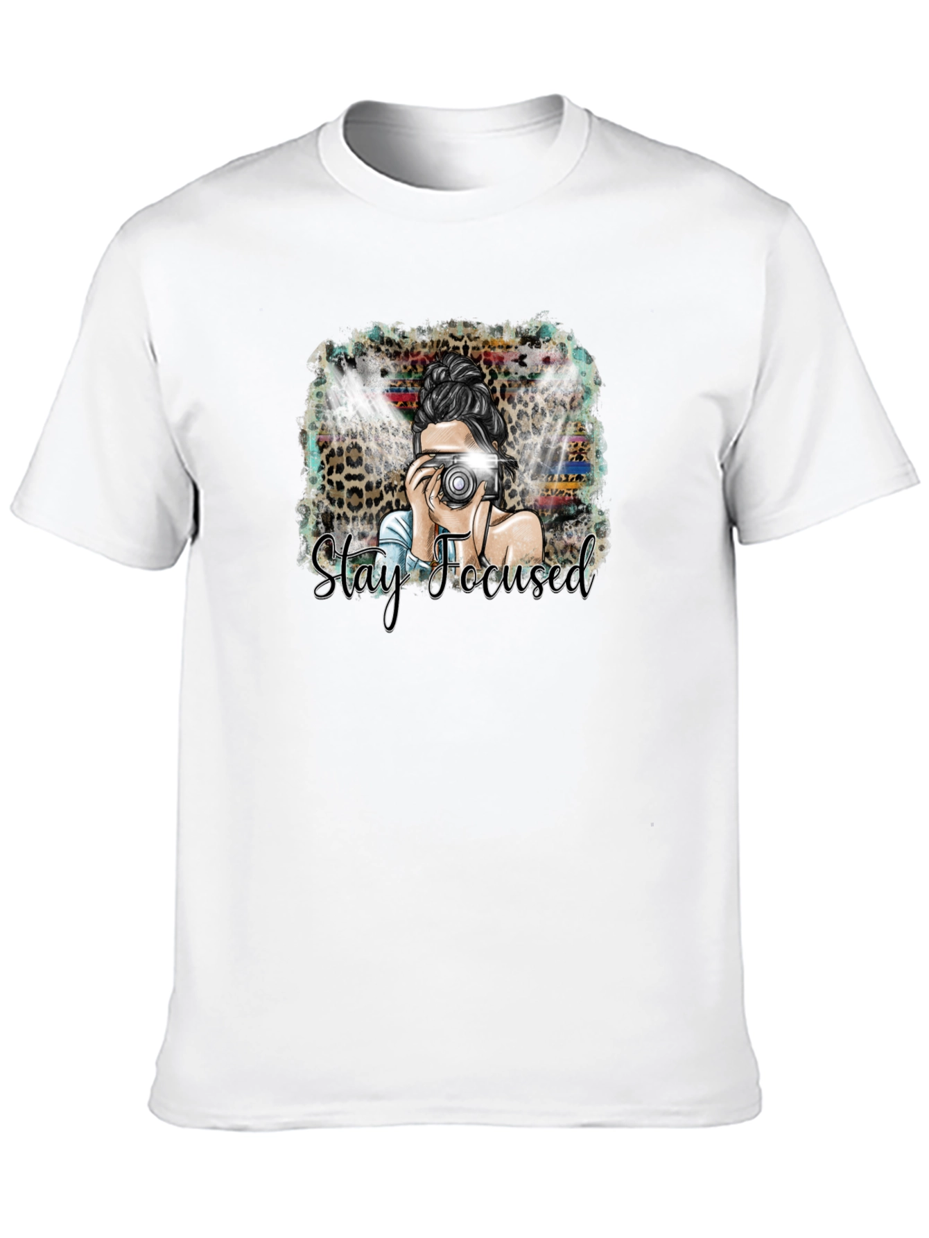 Stay Focused Graphic T-Shirt - Camera Design