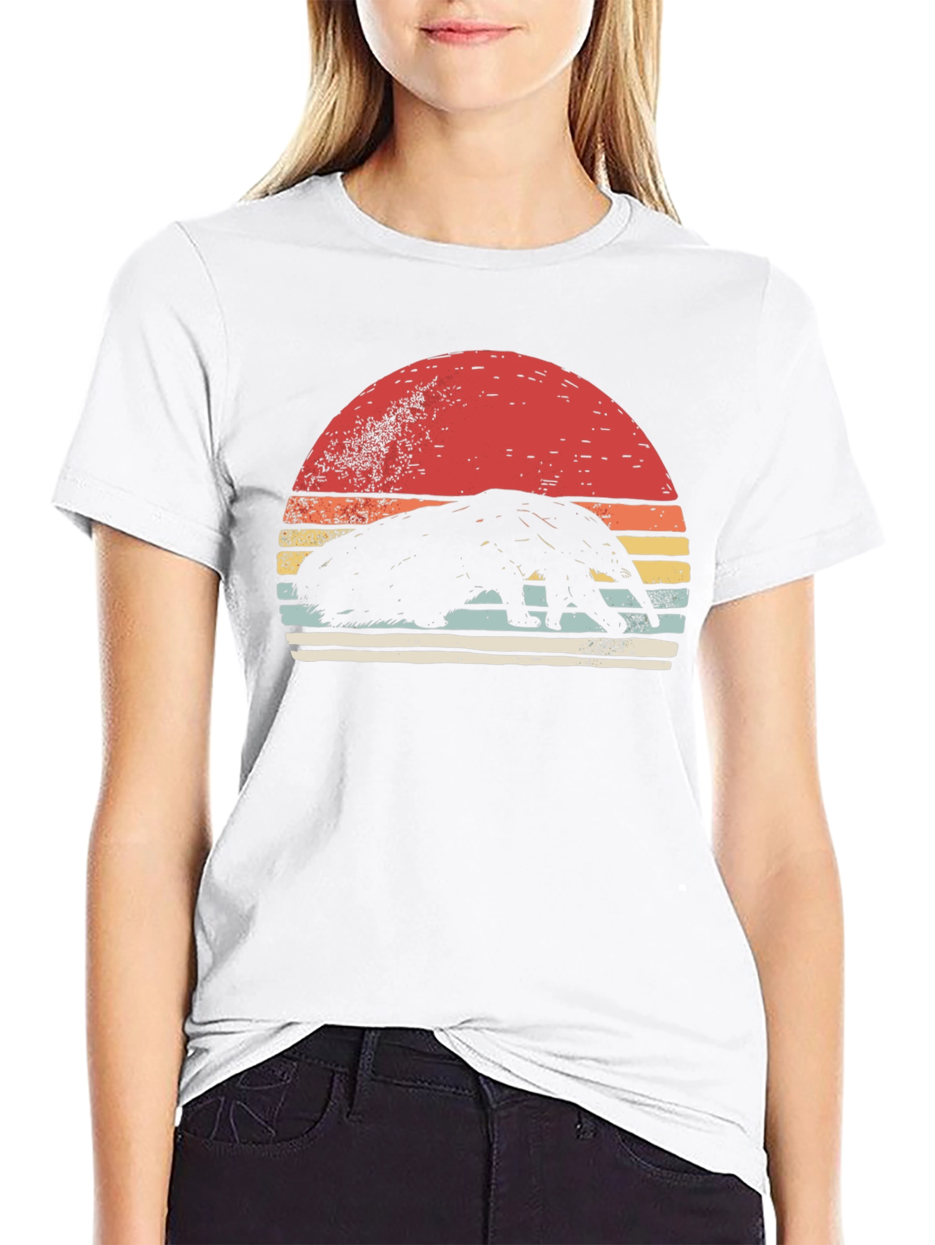 Anteater Sunset Graphic Tee - Retro Style