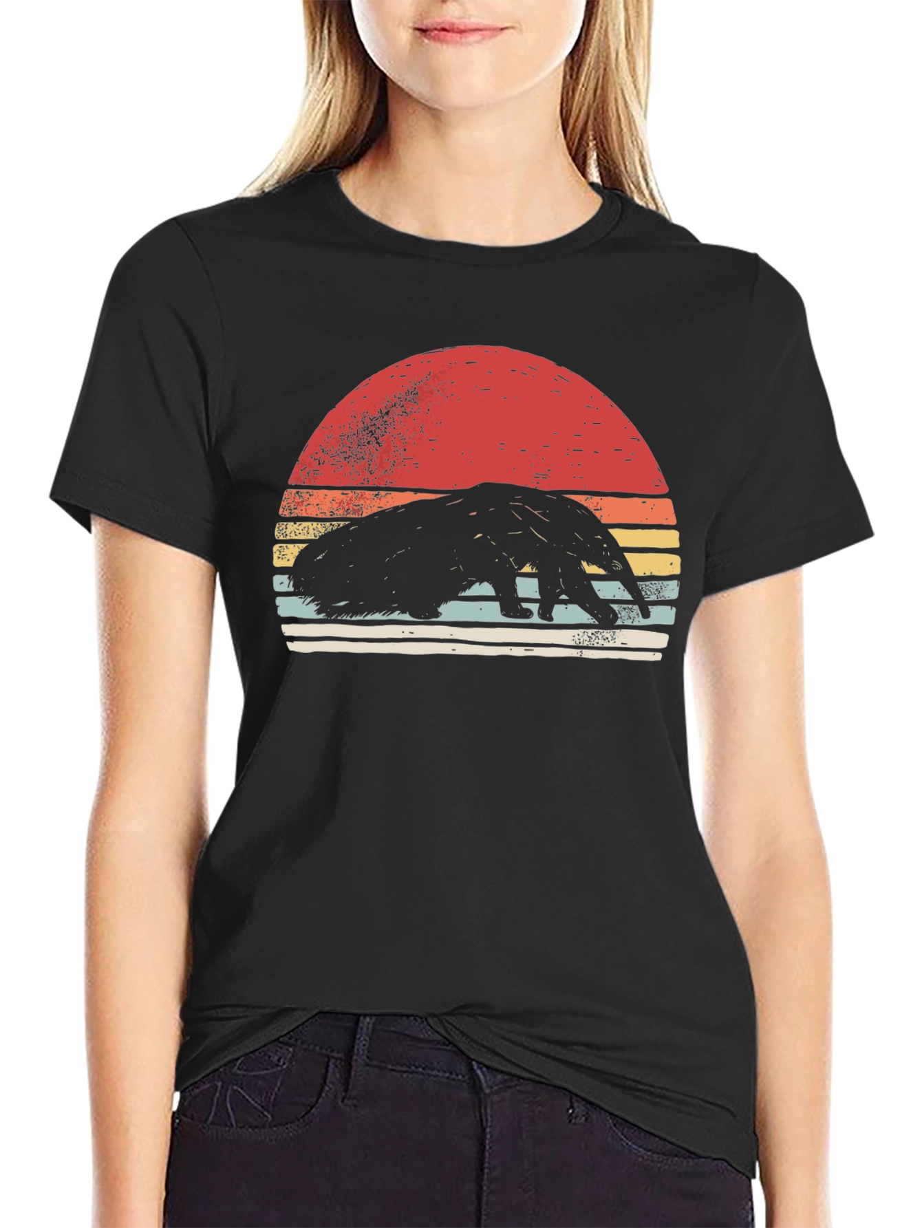 Anteater Sunset Graphic Tee - Retro Style