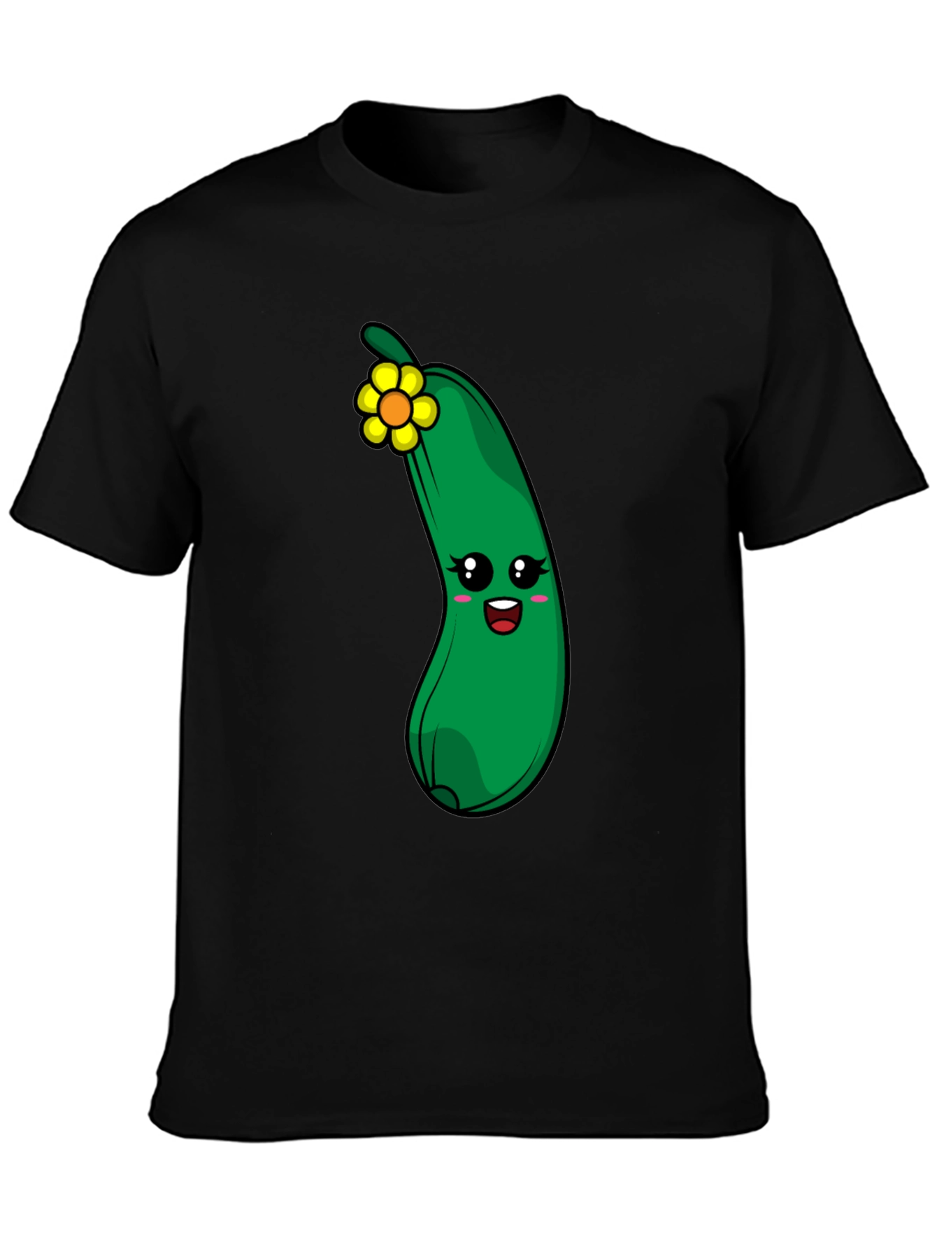 Funny Zucchini Flower Graphic T-Shirt