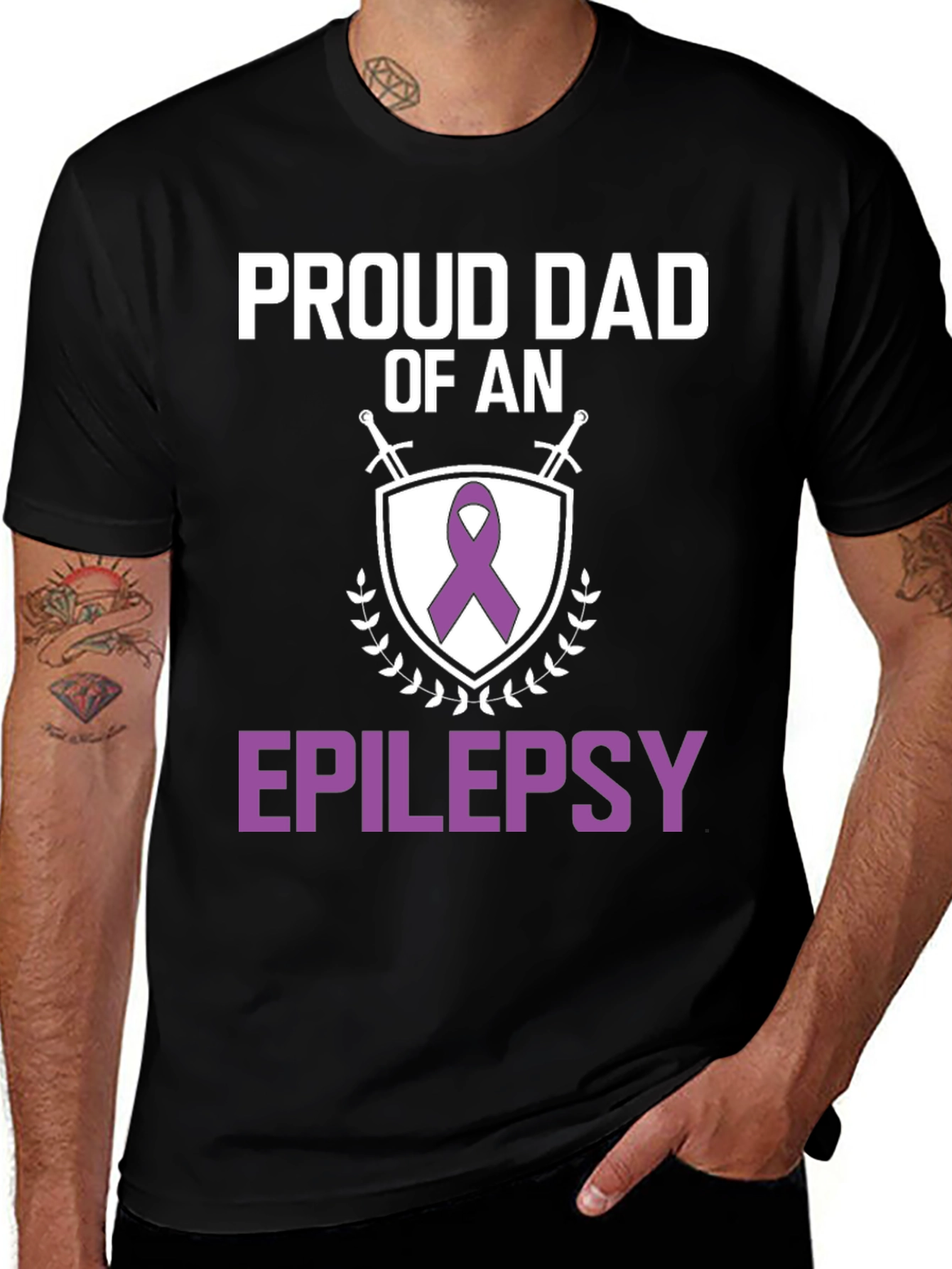 Proud Dad of an Epilepsy Awareness T-Shirt