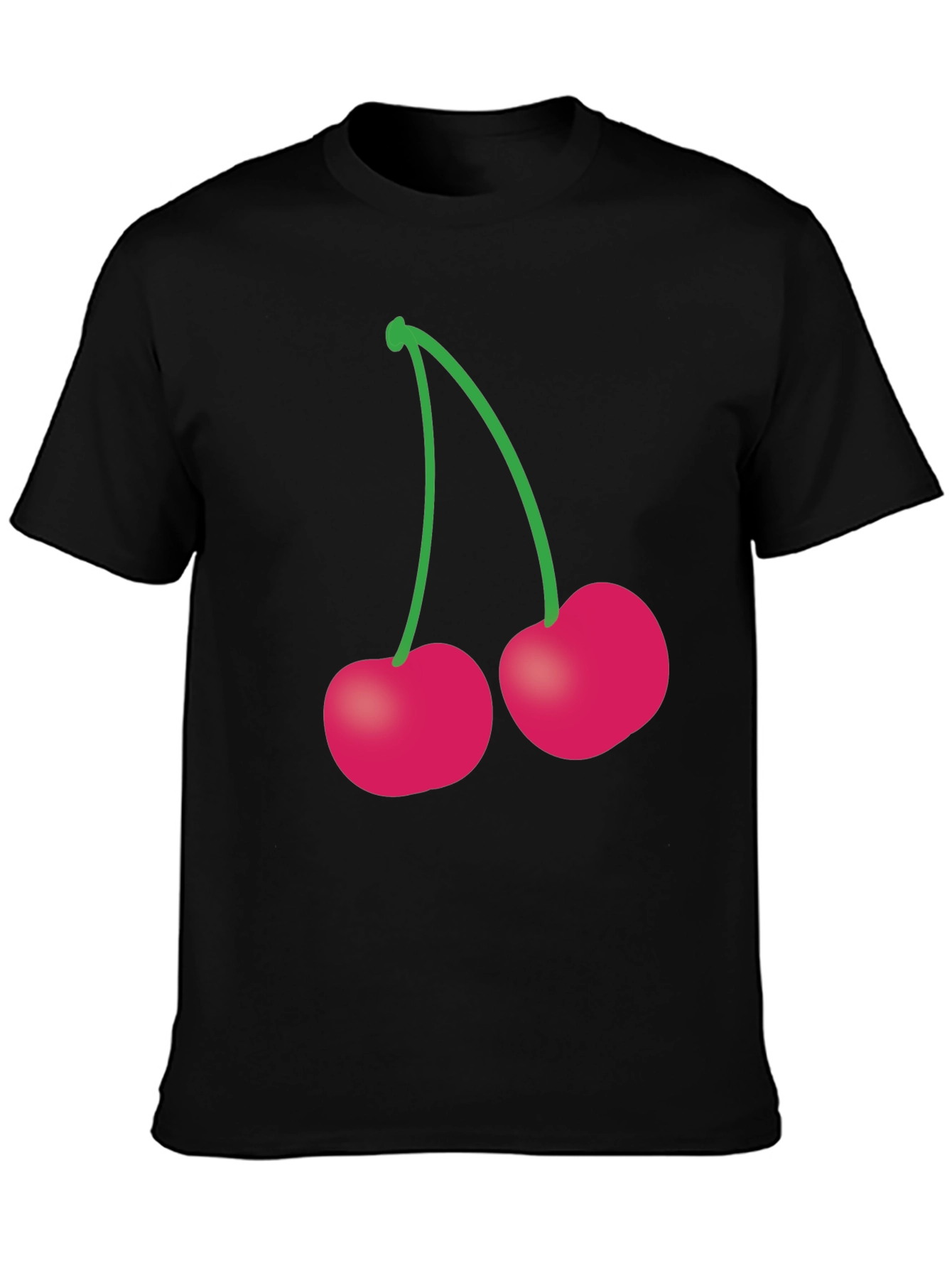 Cherry Graphic T-Shirt - Trendy Fruit Tee