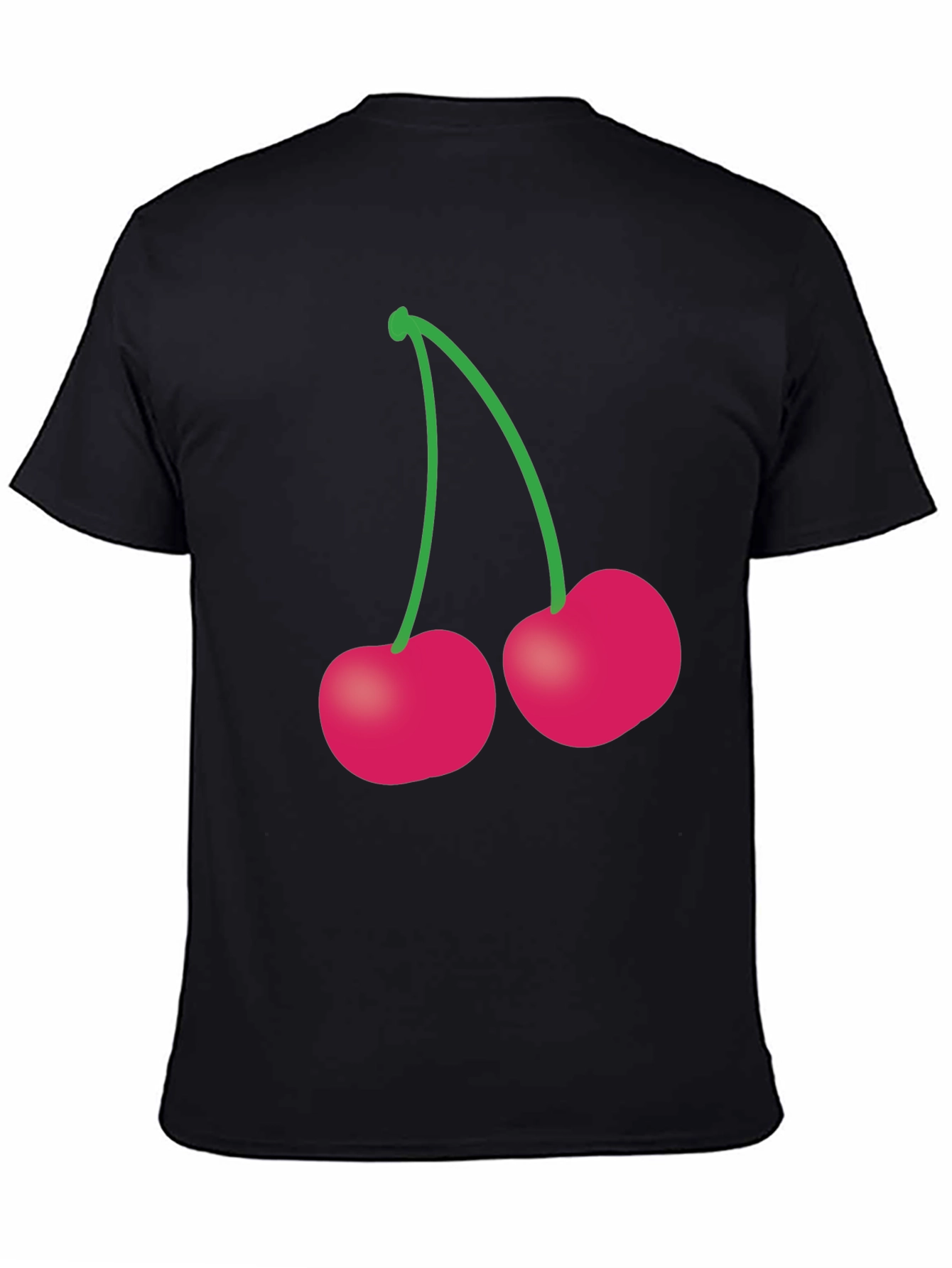 Cherry Graphic T-Shirt - Trendy Fruit Tee