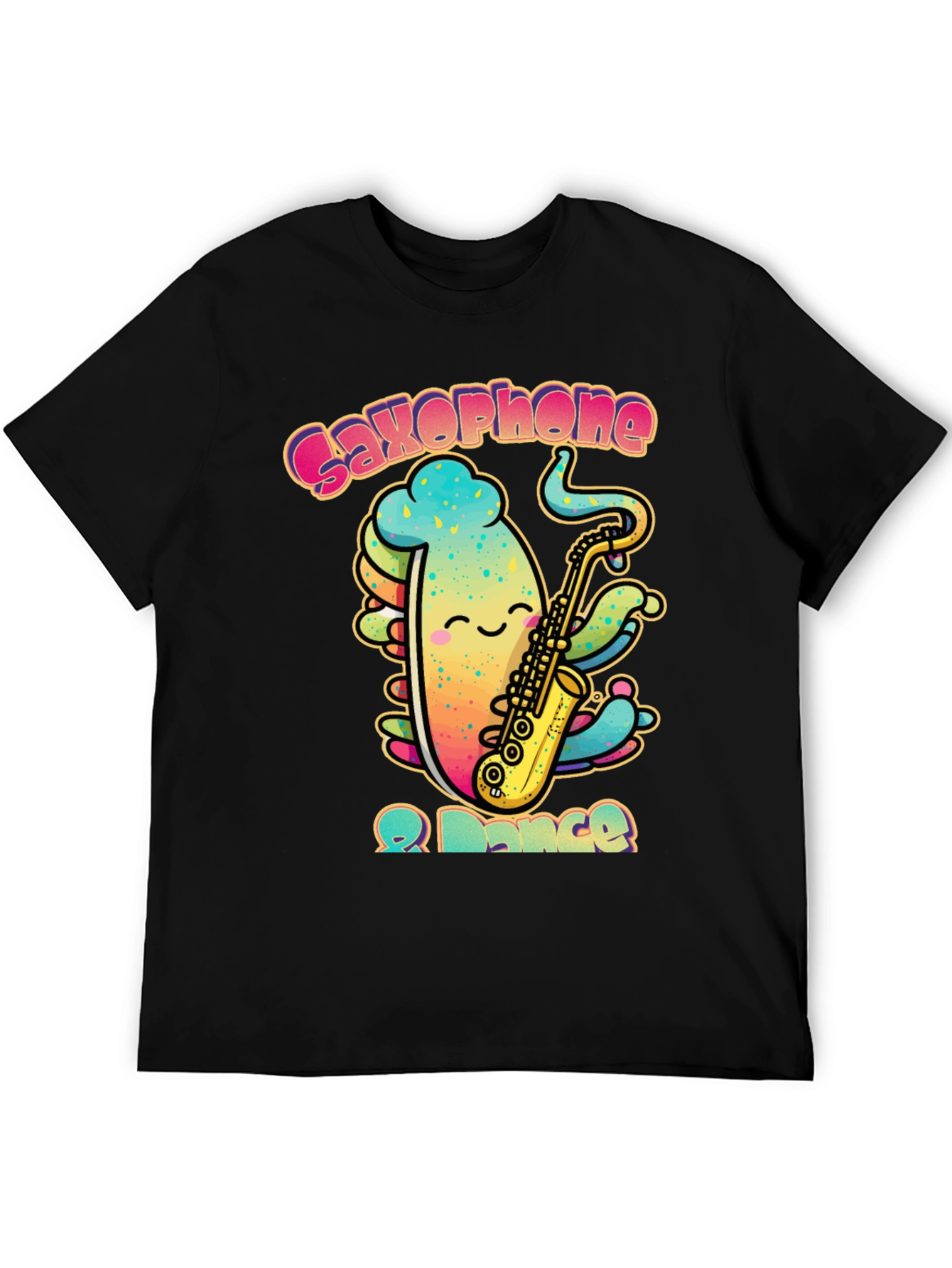 Saxophone & Dance Black Graphic Tee