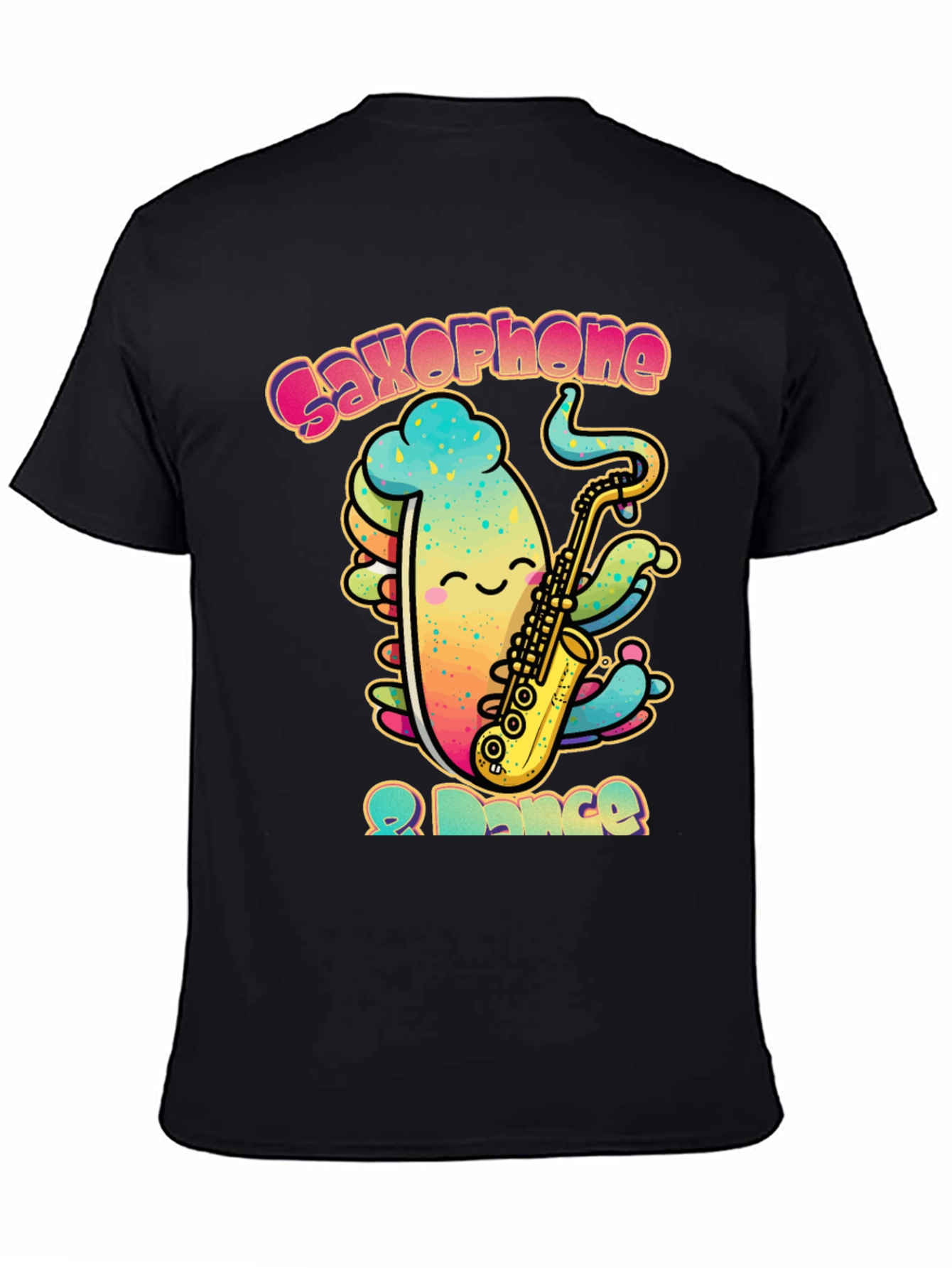 Saxophone & Dance Black Graphic Tee
