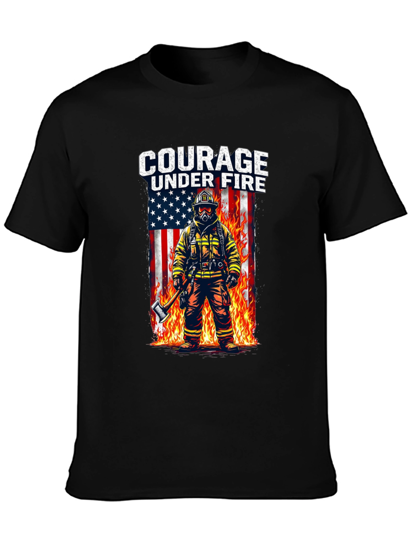 Courage Under Fire Firefighter T-Shirt