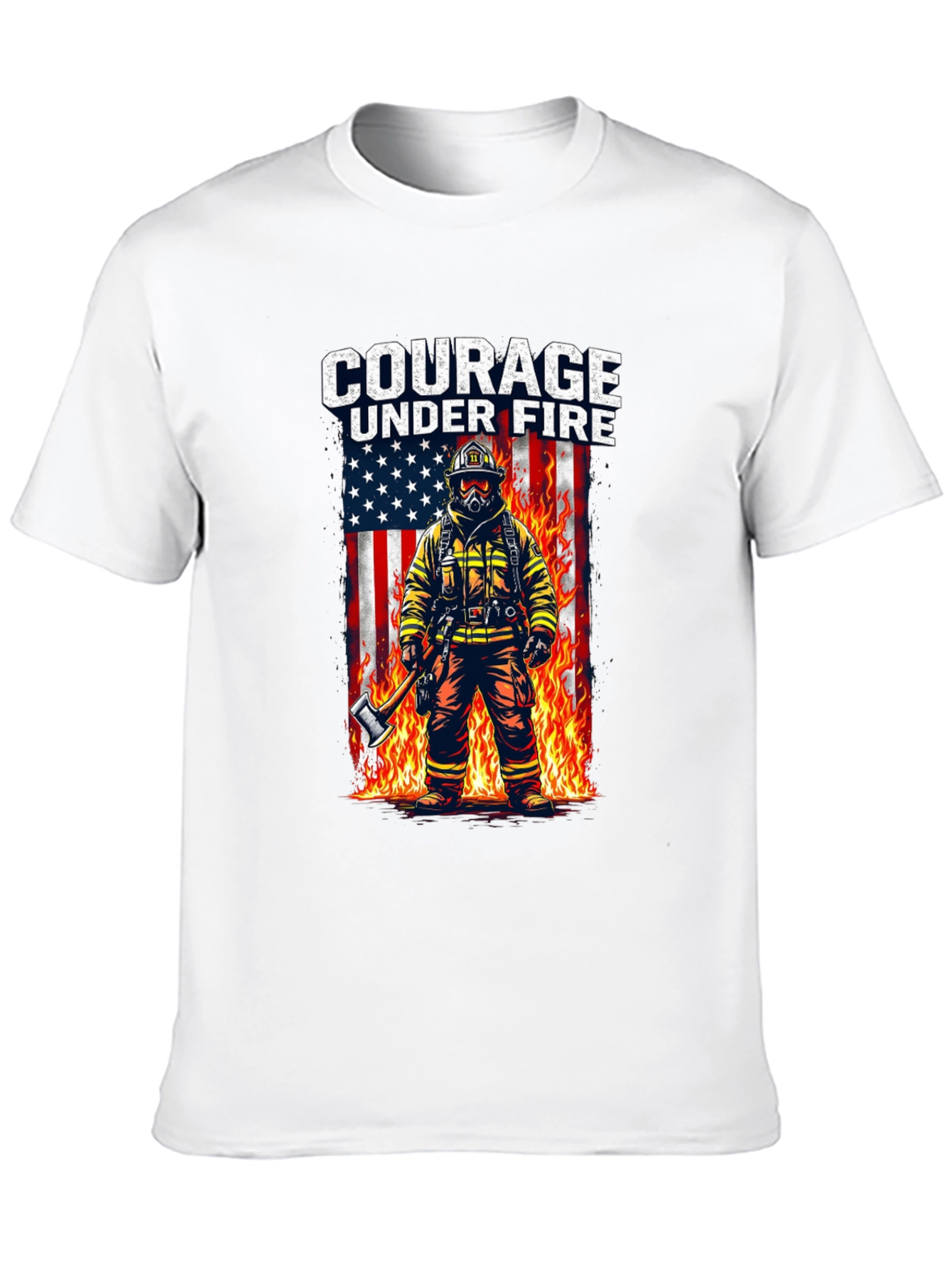 Courage Under Fire Firefighter T-Shirt