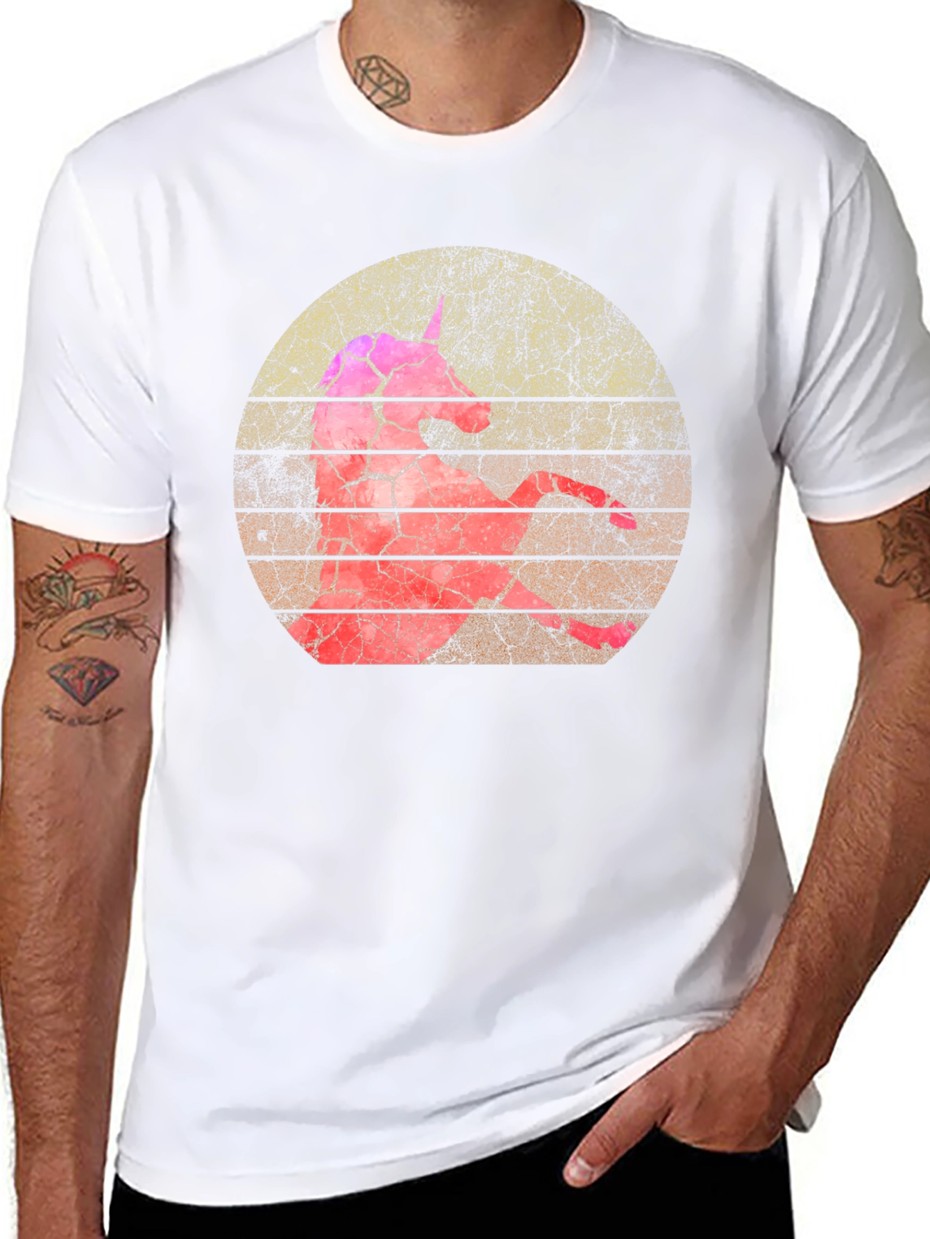 Retro Unicorn Graphic T-Shirt