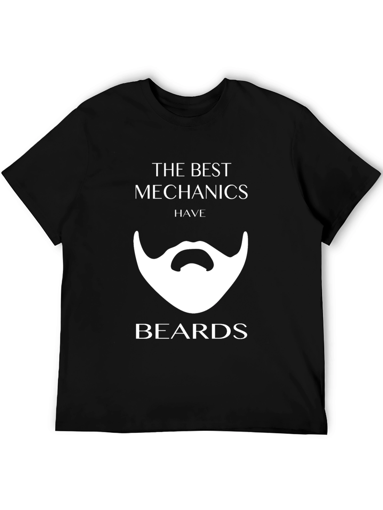 Mechanic Beard Graphic Tee - Black