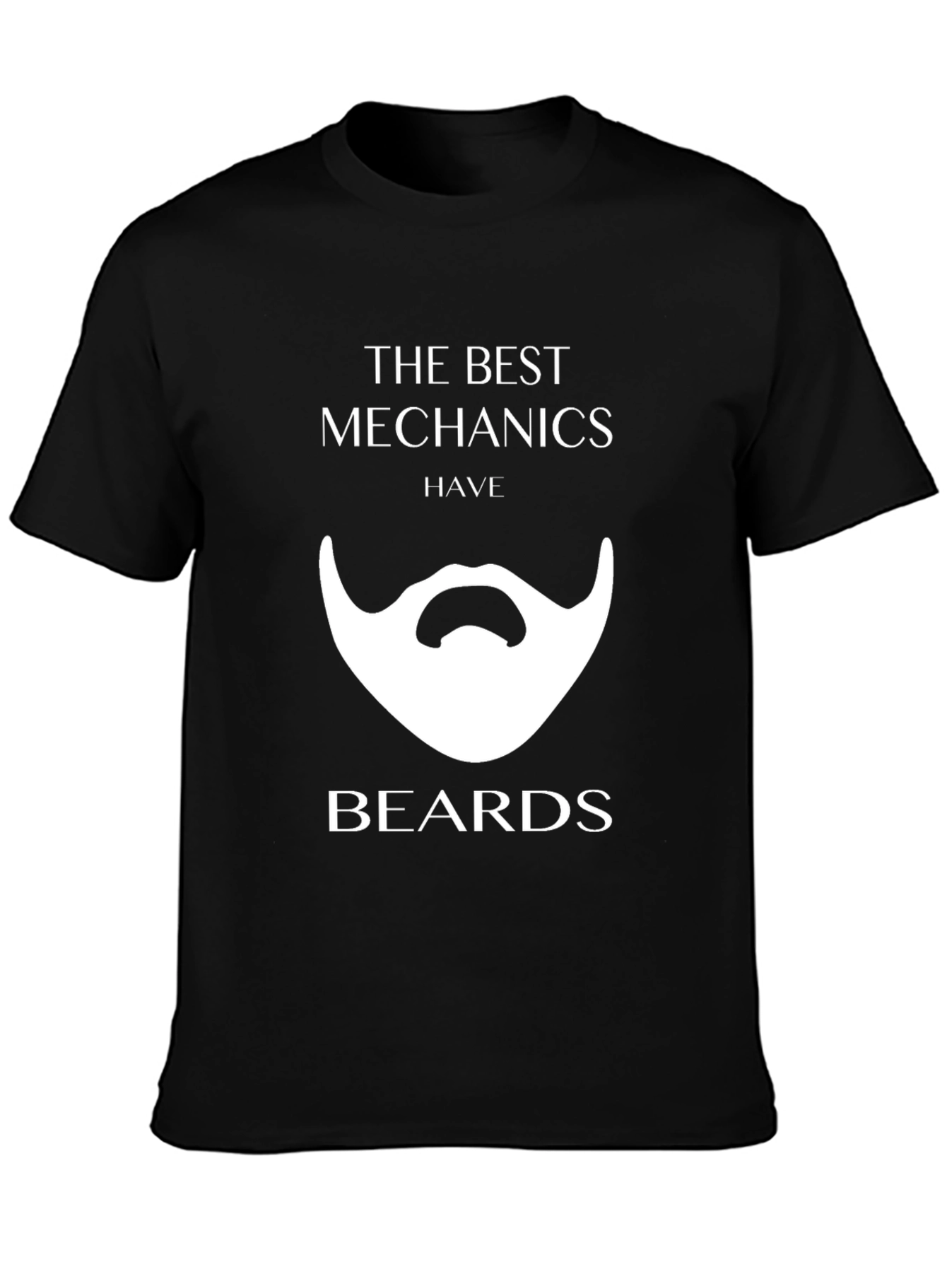 Mechanic Beard Graphic Tee - Black