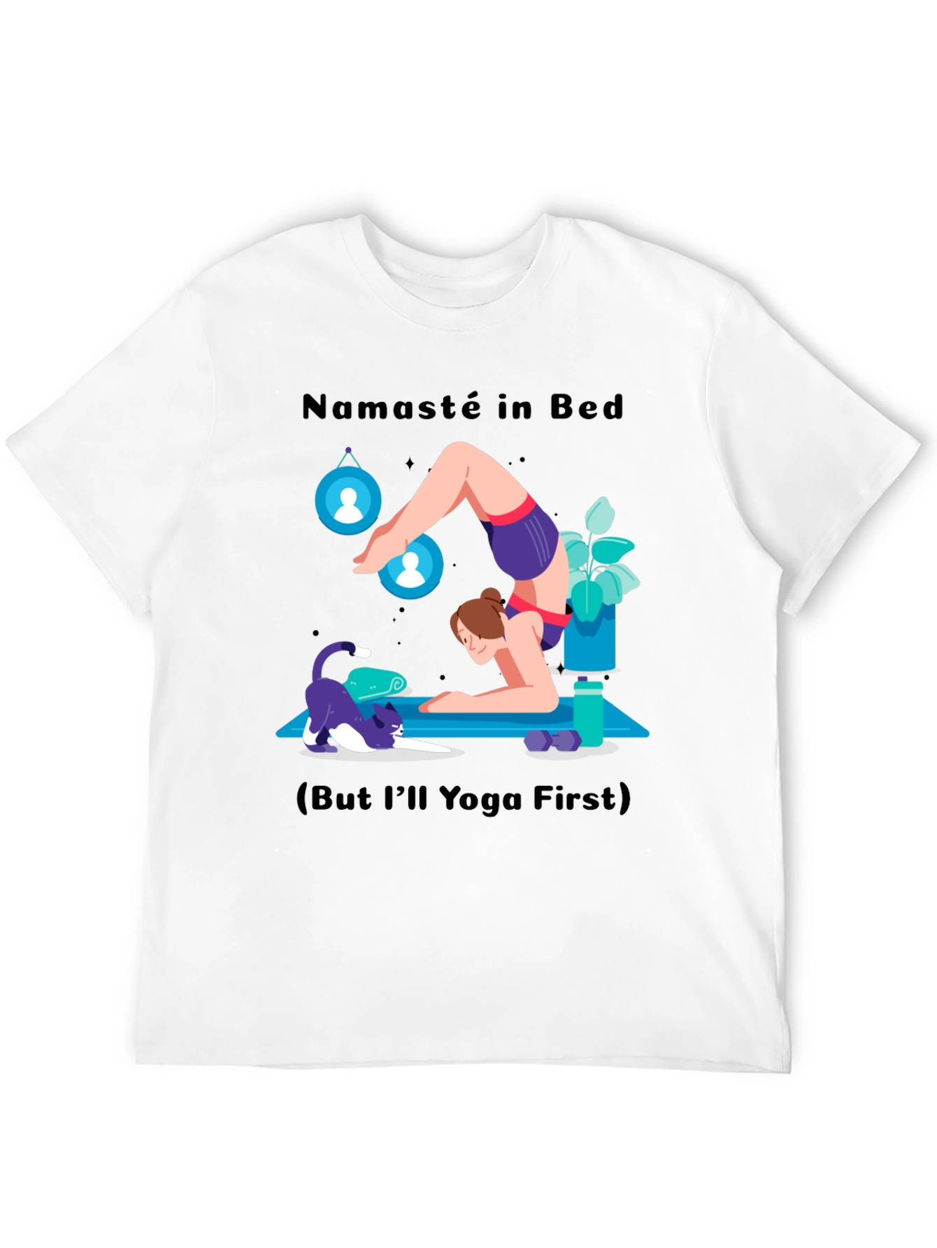 Namaste in Bed Yoga Graphic Tee