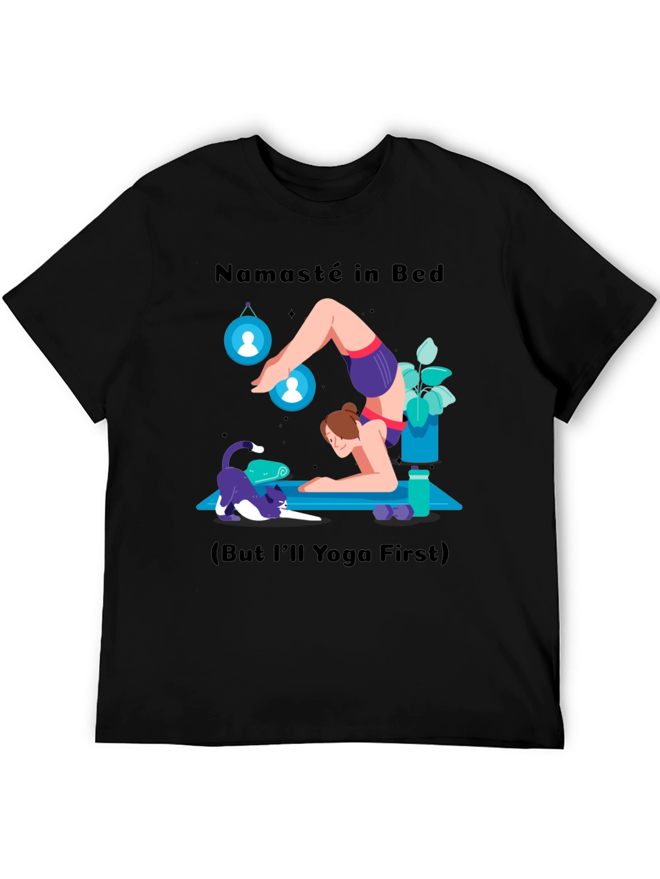 Namaste in Bed Yoga Graphic Tee