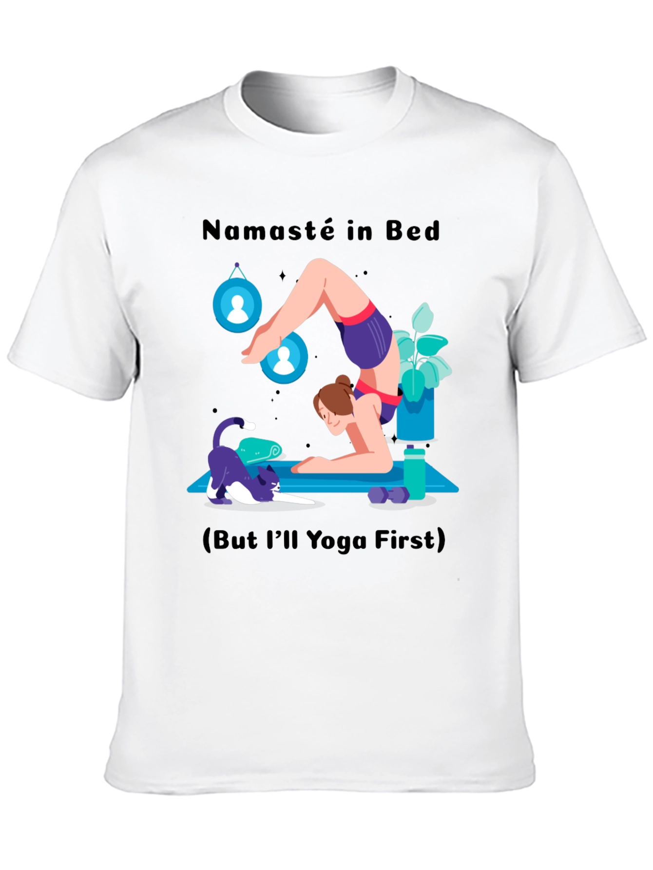 Namaste in Bed Yoga Graphic Tee