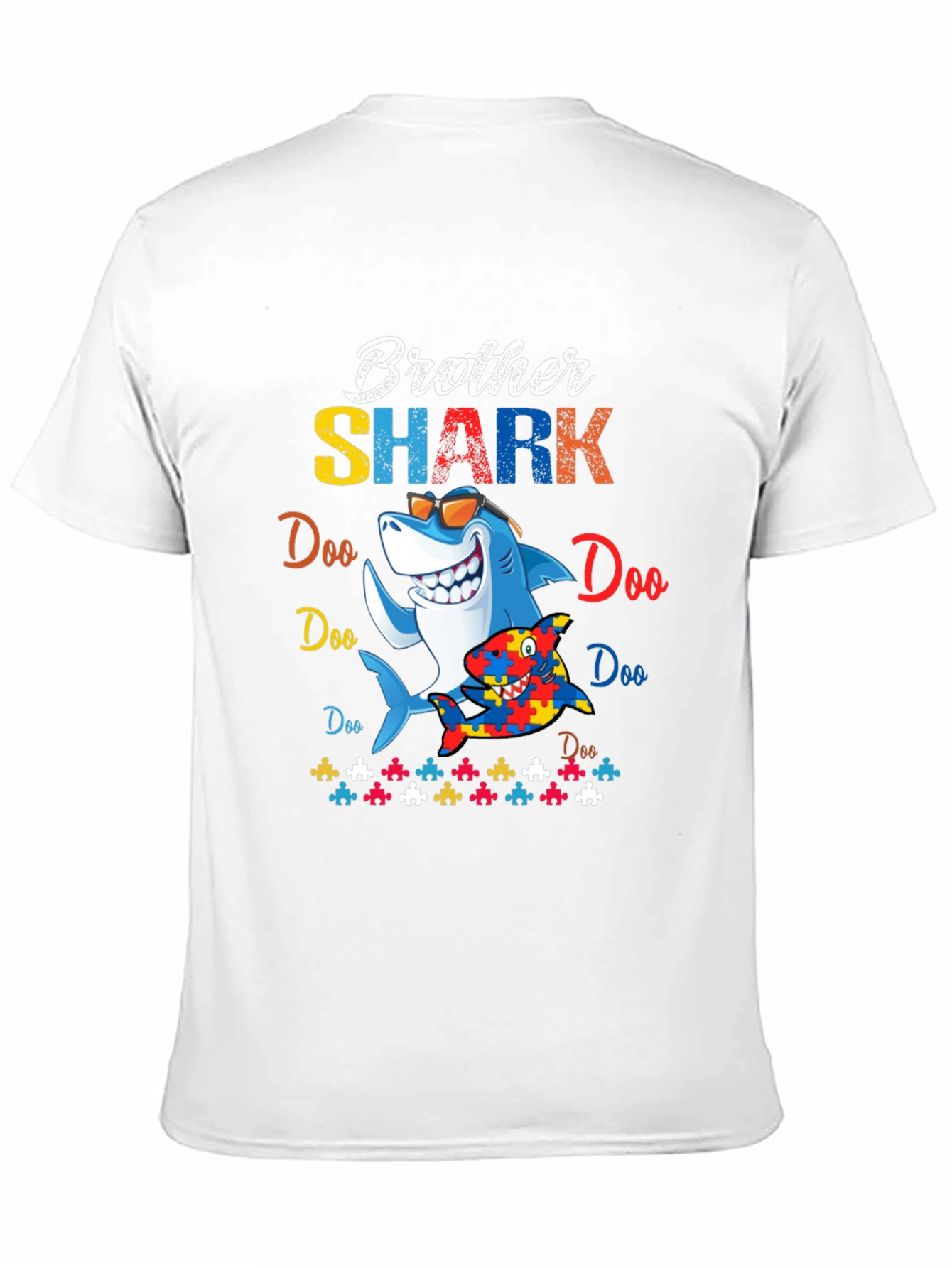 Brother Shark Autism Awareness T-Shirt