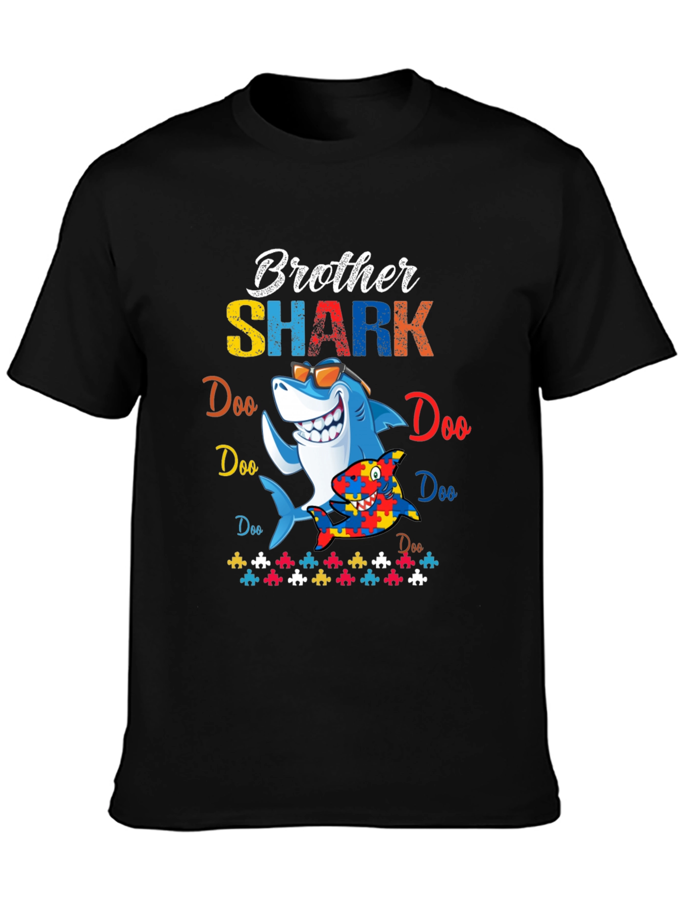 Brother Shark Autism Awareness T-Shirt