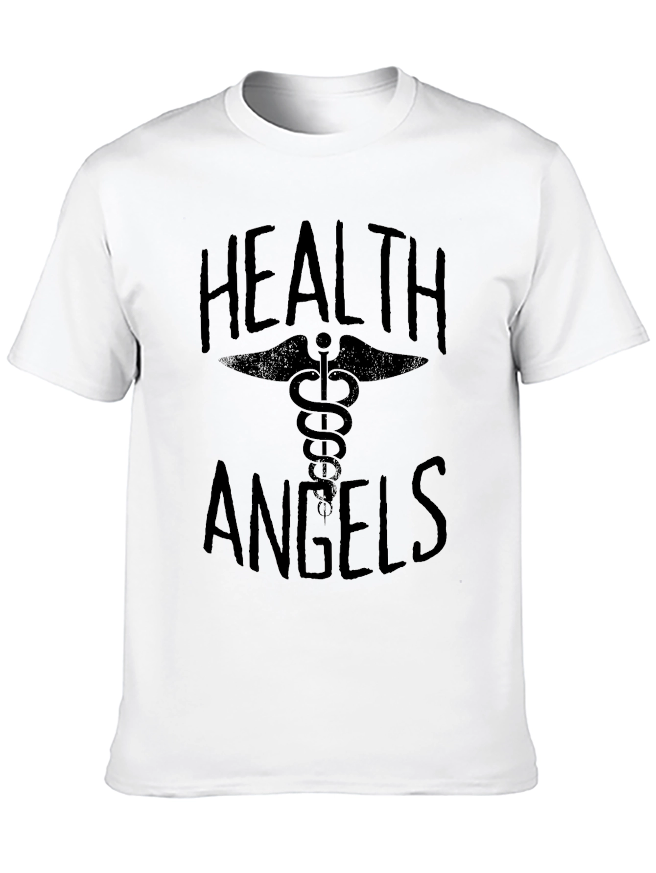 Health Angels Black Graphic Tee