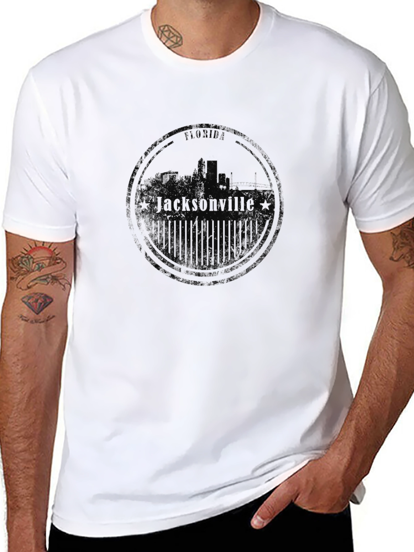 Jacksonville Florida Stamp Tee