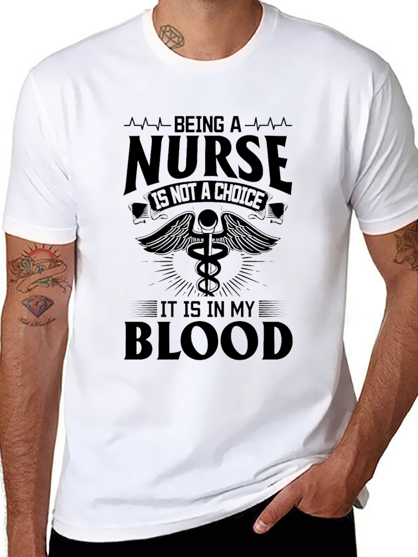 Nurse Blood T-Shirt - Healthcare Apparel