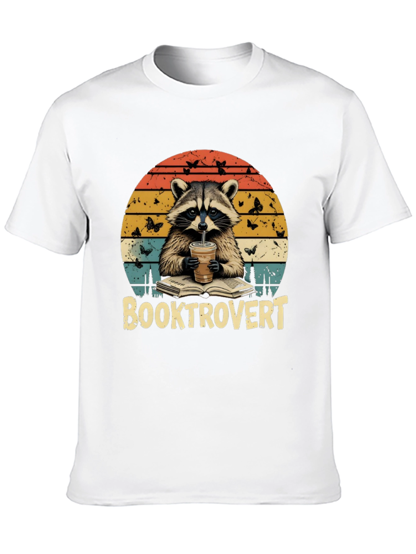 Booktrovert Raccoon T-Shirt - Unisex
